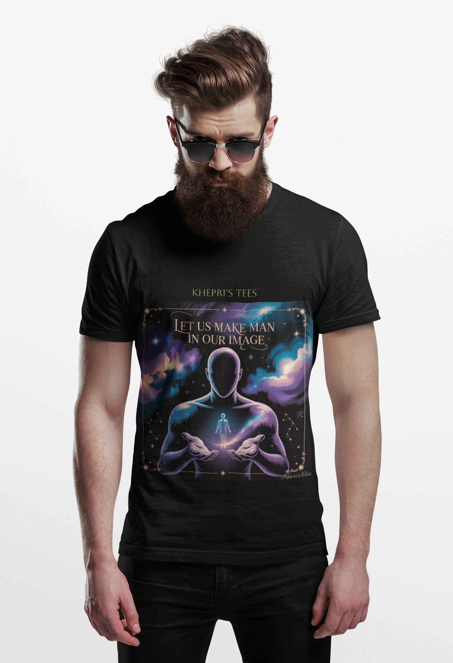 Man In OUR Image- Tee Shirt, Celestial Art Apparel, Gift for Space Lovers, Unique [...]