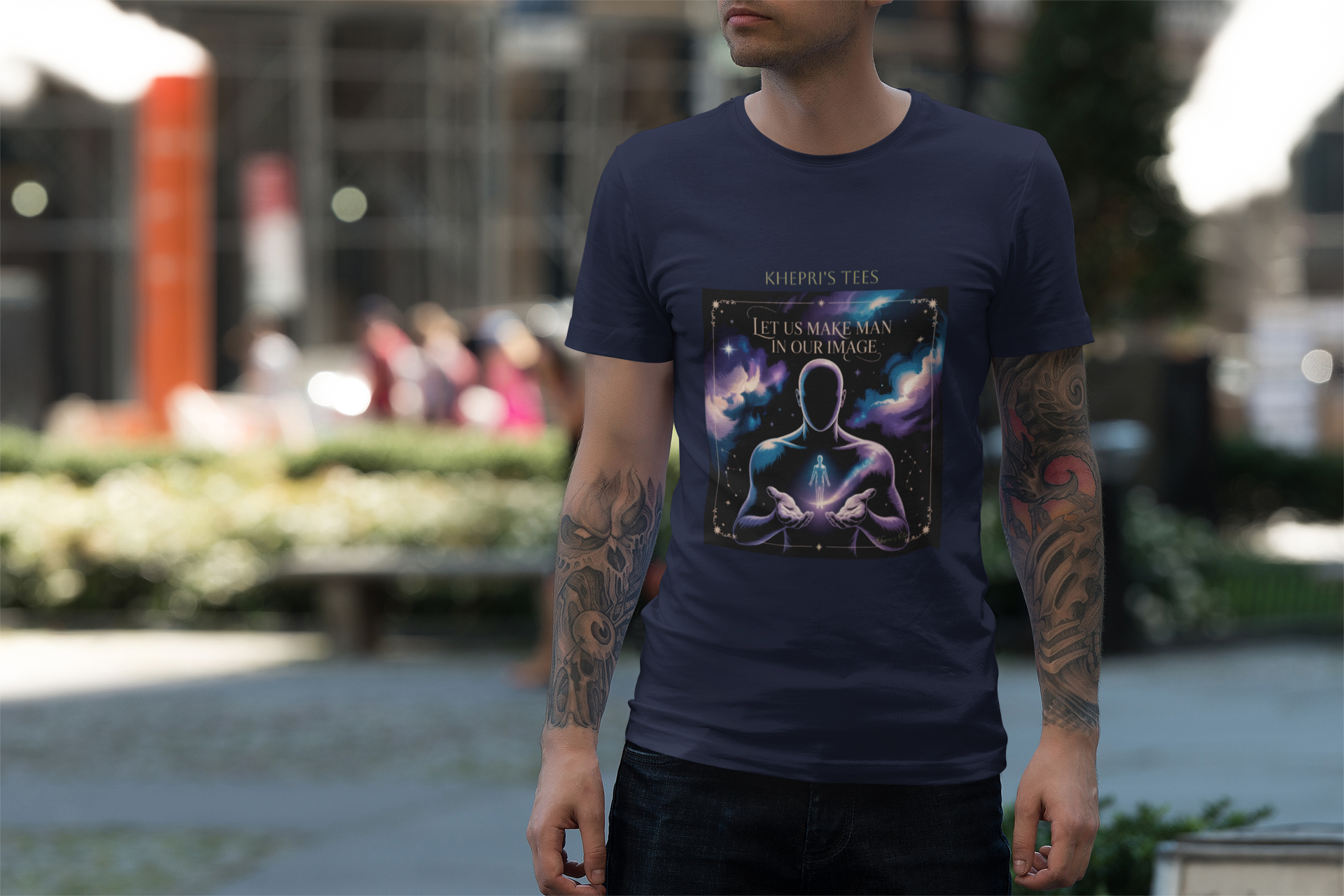 Man In OUR Image- Tee Shirt, Celestial Art Apparel, Gift for Space Lovers, Unique [...]