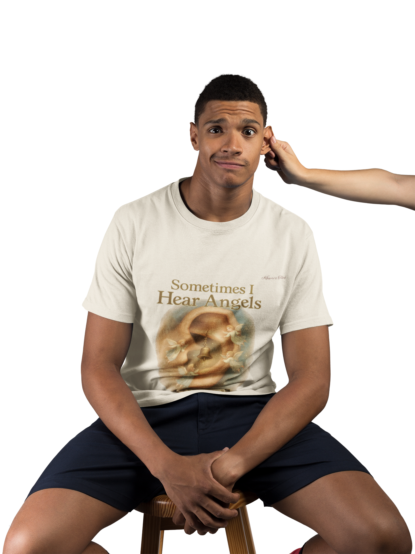 Tinnitus- Unisex T-Shirt, Spiritual Tee| I Hear-Angels in My Ear| Gift for The Gifted, Believers, Casual Wear, Inspirational Top