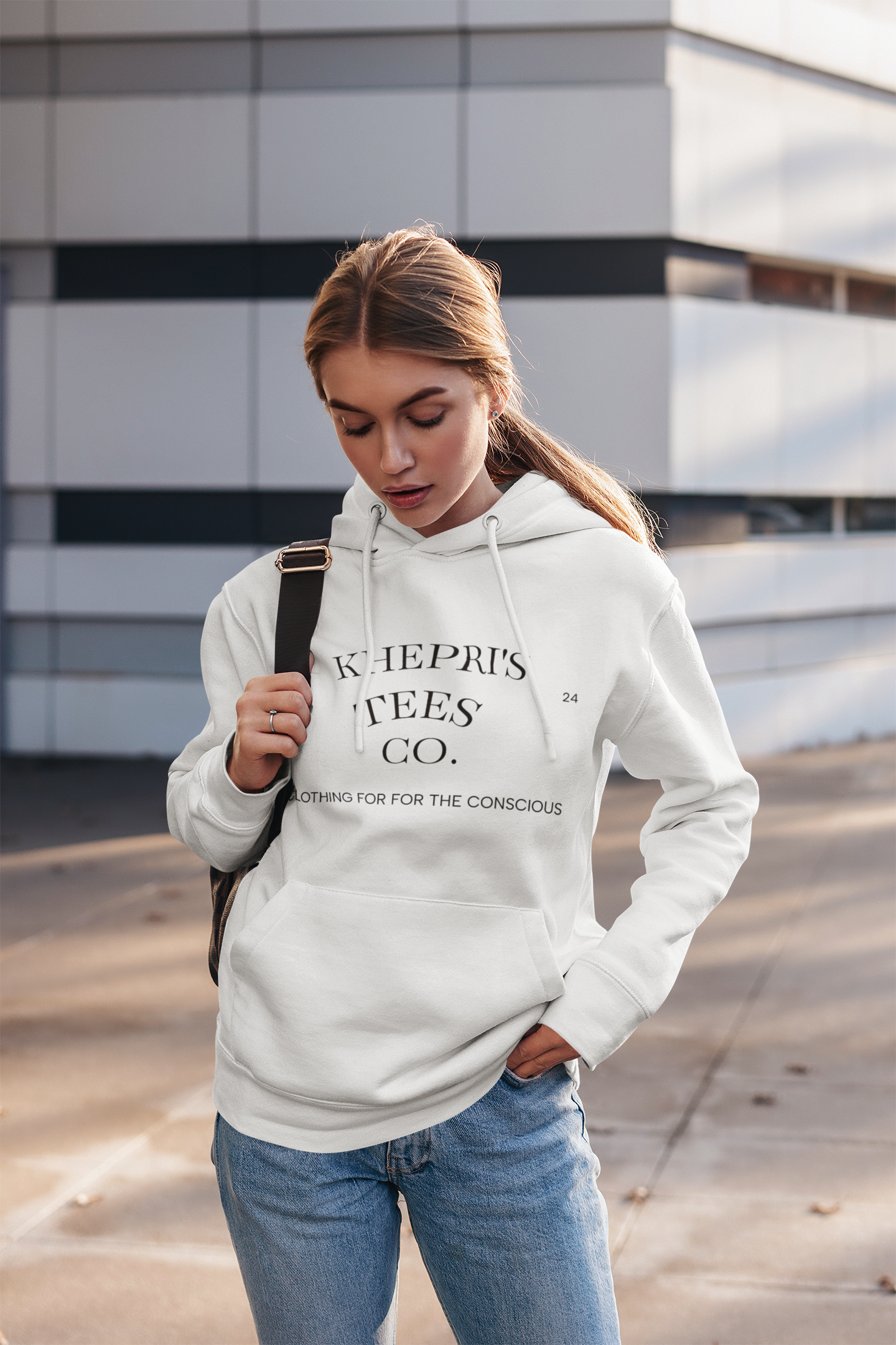 Three-Panel Fleece Hoodie