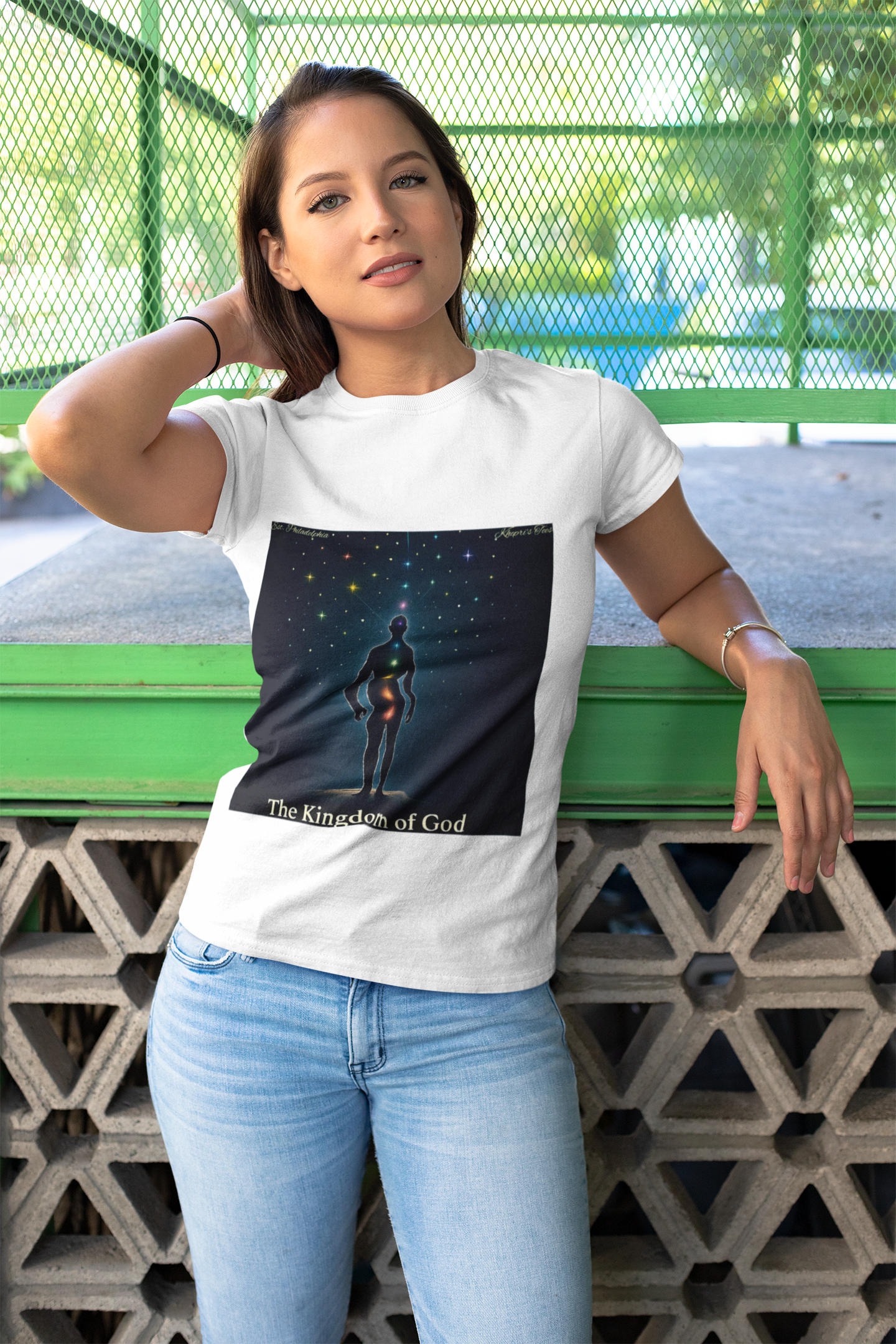 The Kingdom of God Chakra Design | Luke 17:21 | Spiritual Unisex T-Shirt | Comfortable Graphic Tee for Meditation, Yoga, Spirituality, Gifts