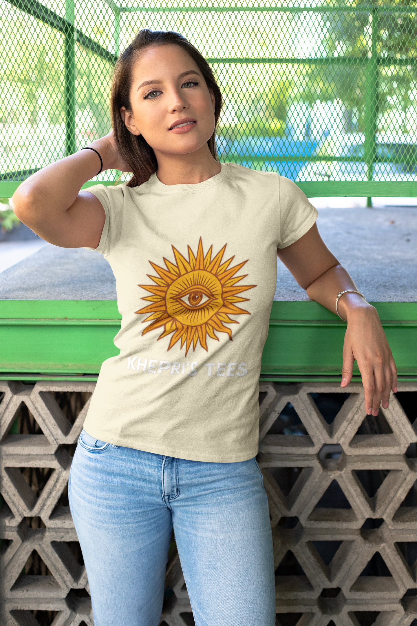 Third Eye Sun Tee — Spiritual Third-Eye Graphic Cotton T-Shirt