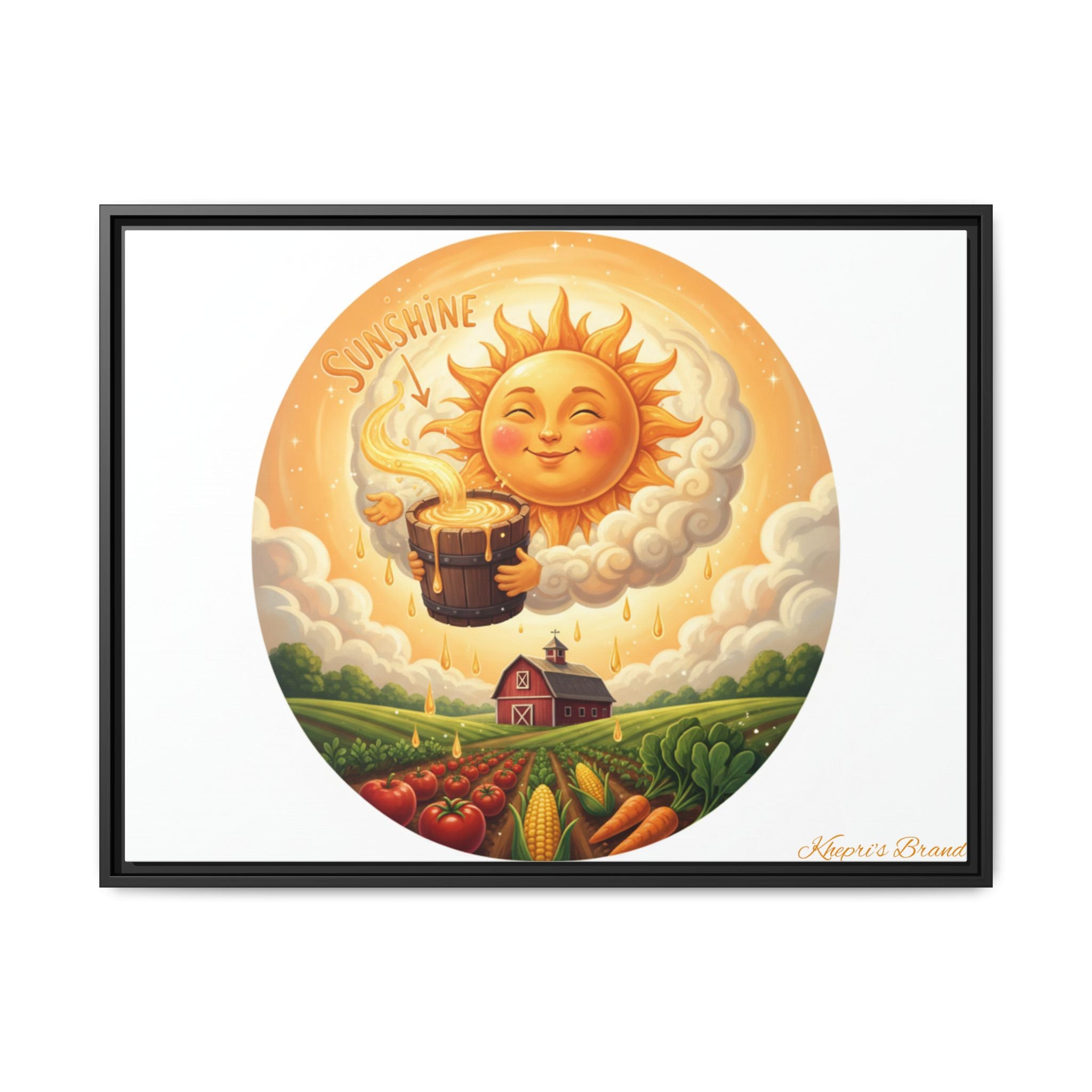 Sun Drip-Framed Matte Picture