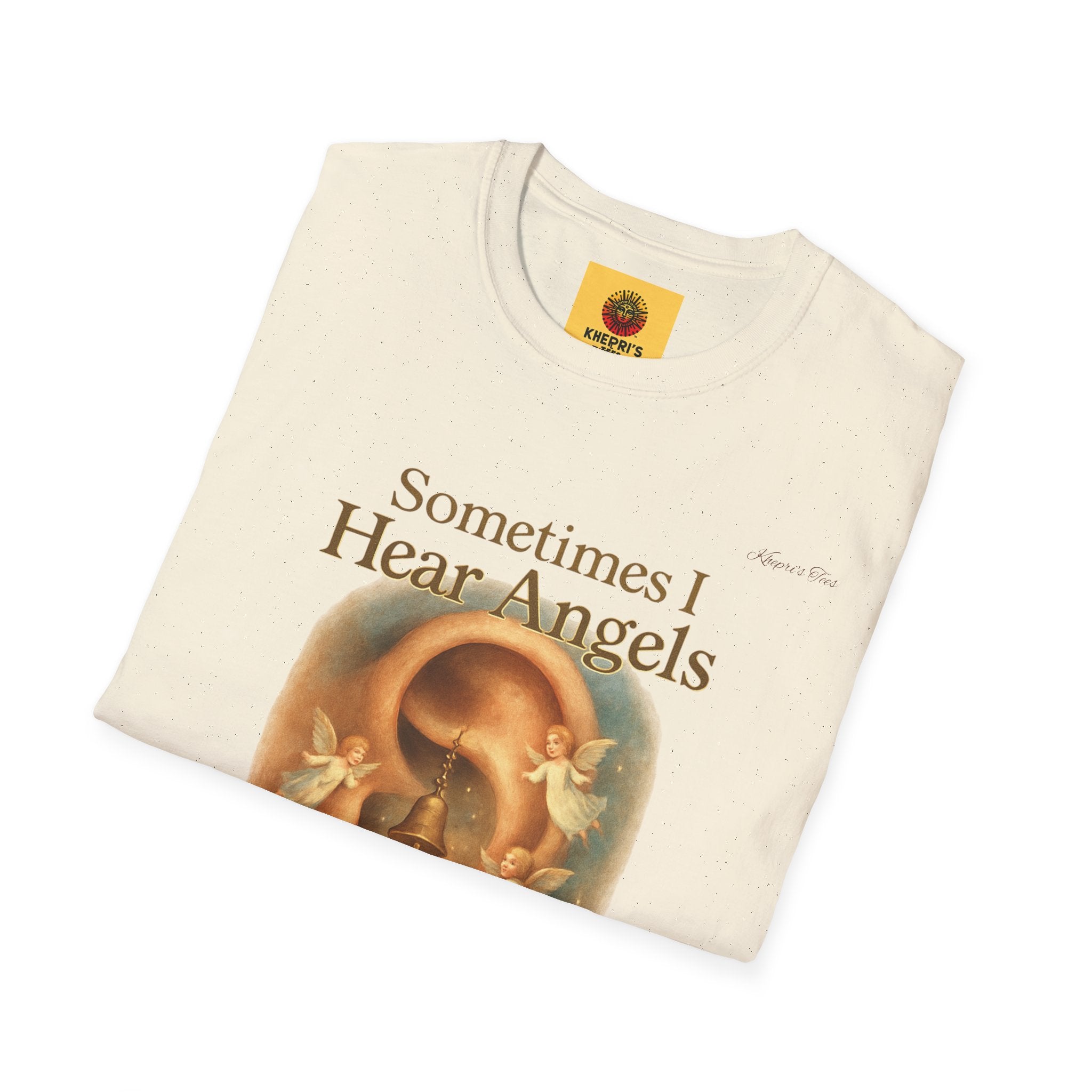 Tinnitus- Unisex T-Shirt, Spiritual Tee| I Hear-Angels in My Ear| Gift for The Gifted, Believers, Casual Wear, Inspirational Top