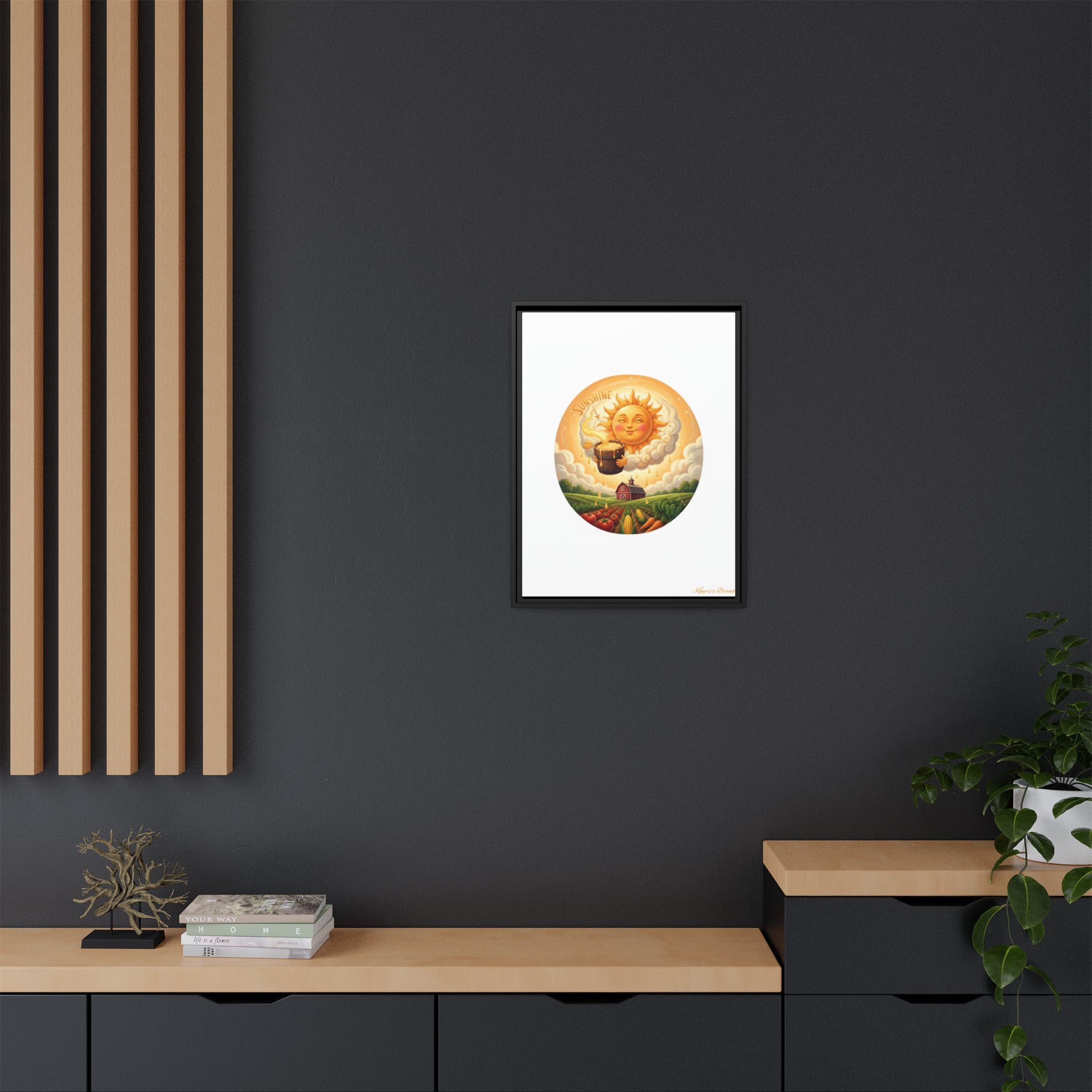 Sun Drip-Framed Matte Picture