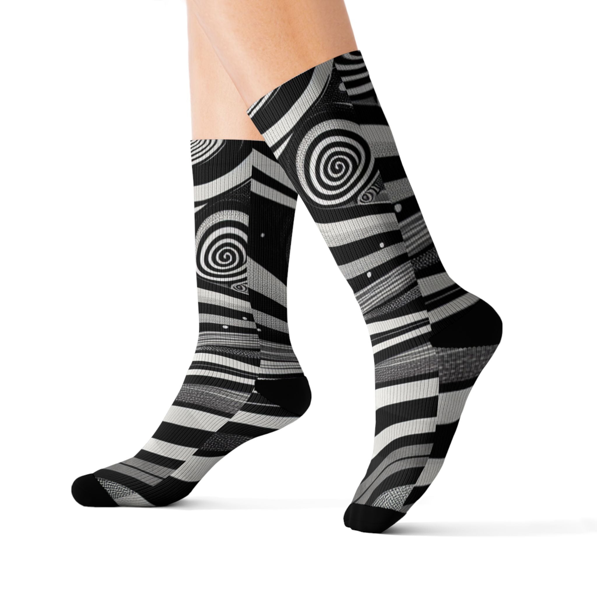 Blaq Stars- Socks, Unique Sublimation Socks for Astronomers, Gift for Space Lovers, Black and White Starry Design, Stylish [...]