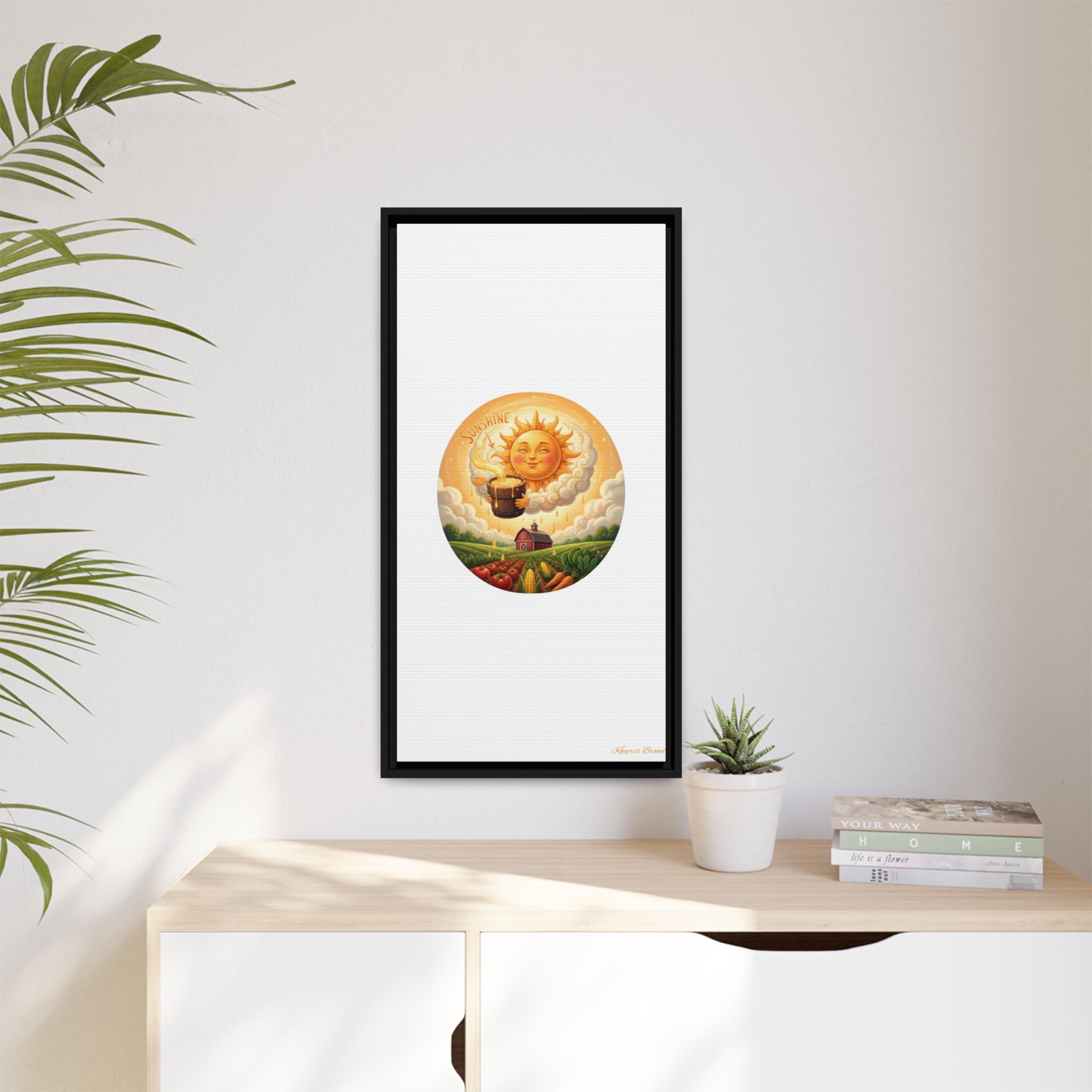 Sun Drip-Framed Matte Picture