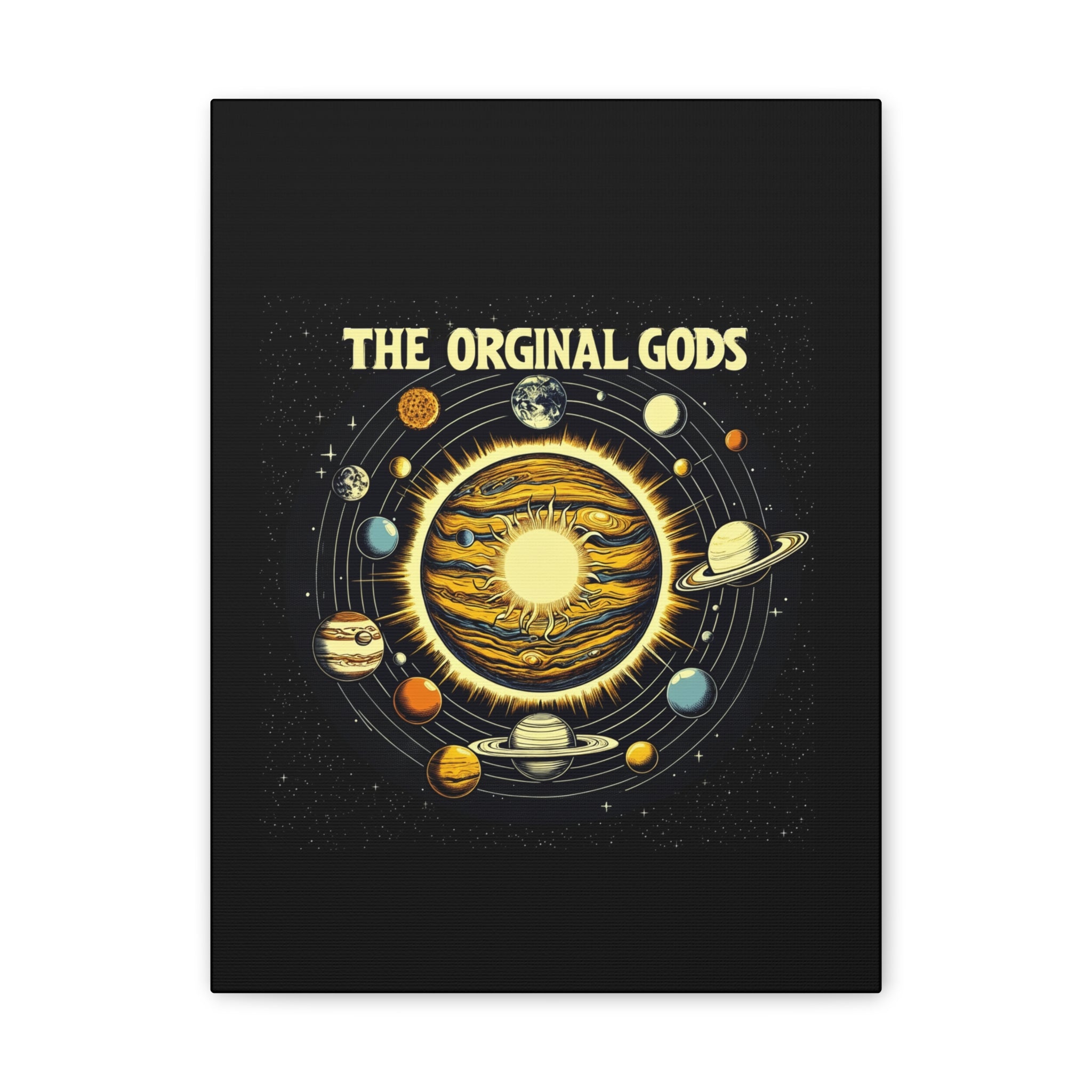 "The Original Gods" Canvas Wall Art — Classic Planetary Picture