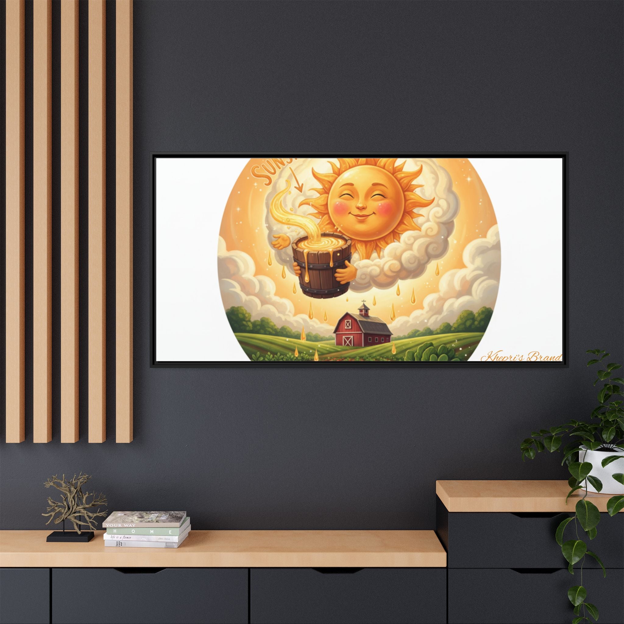 Sun Drip-Framed Matte Picture