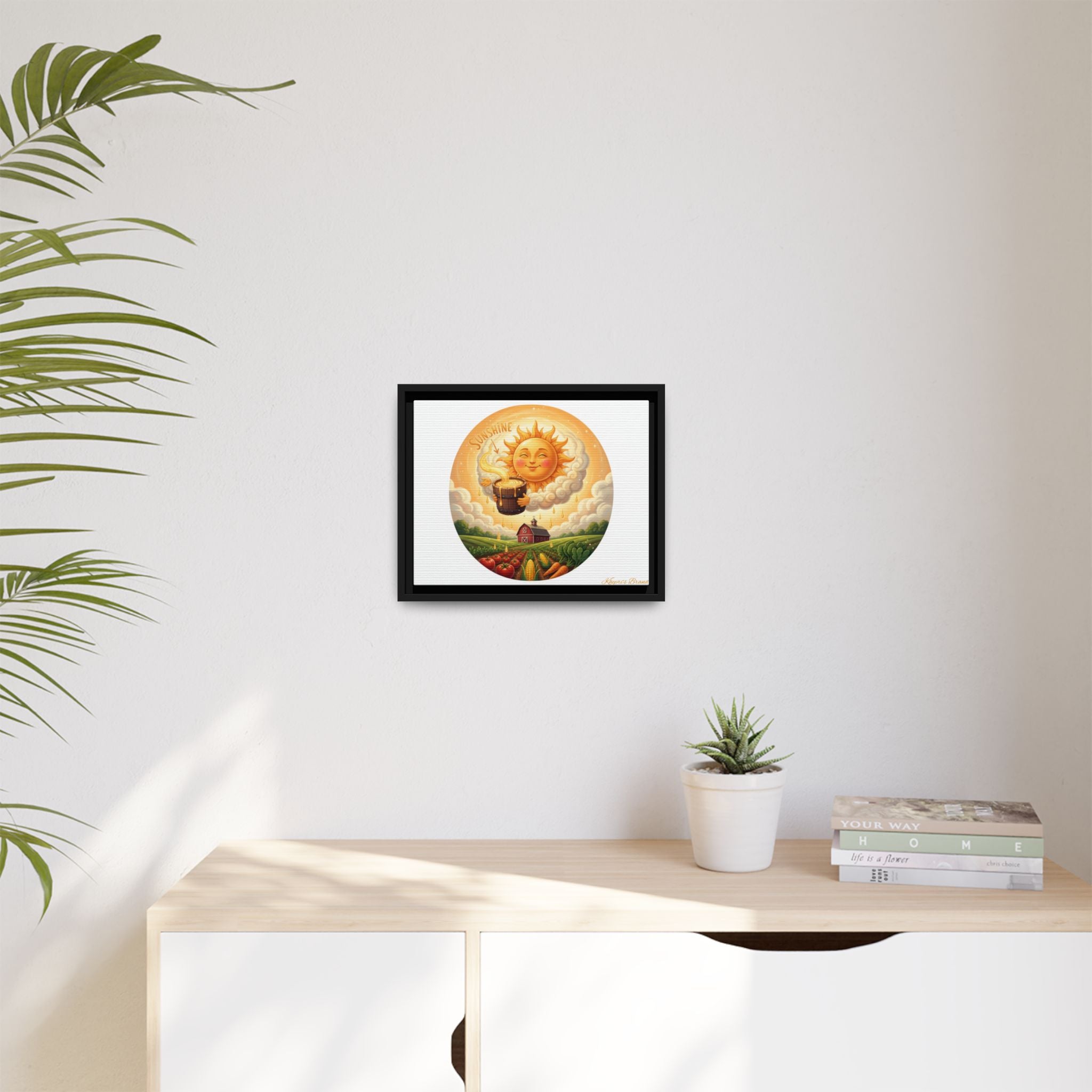 Sun Drip-Framed Matte Picture