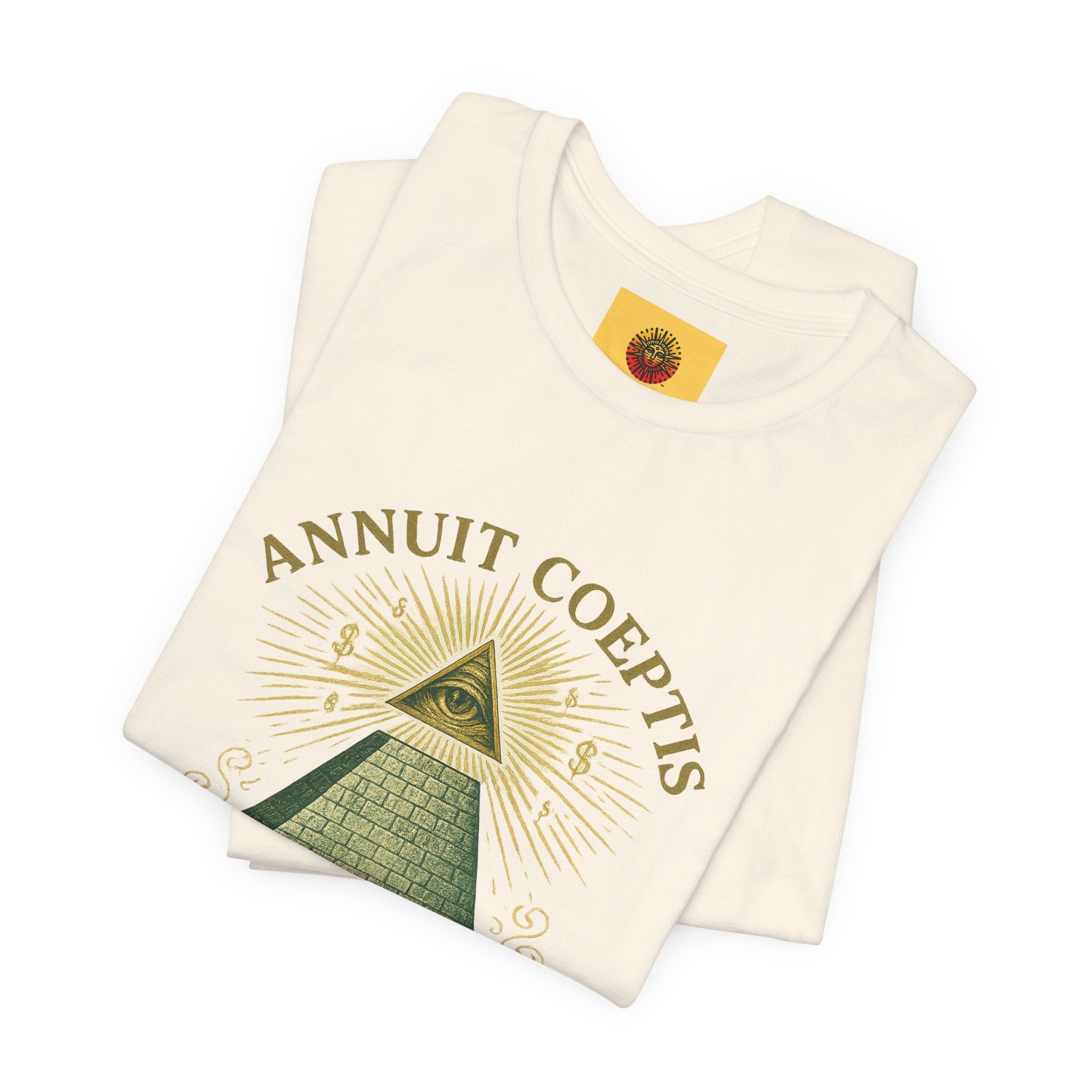 Sun God Money Graphic Tee — Dollar Bill Inspired Design