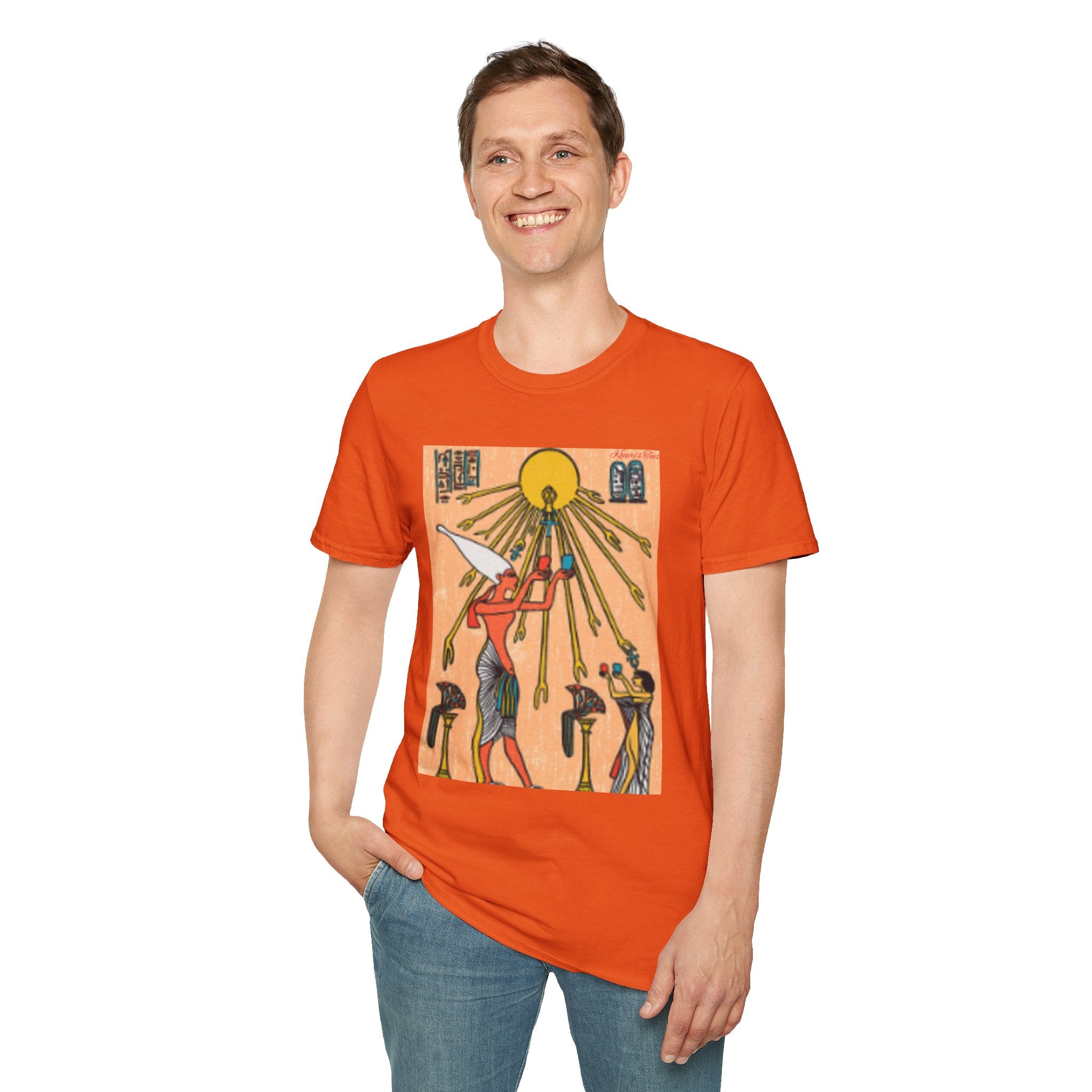 Ahken's Aten Sun Disc T-Shirt — Ahkenaten Pharaoh Solar Creator Tribute