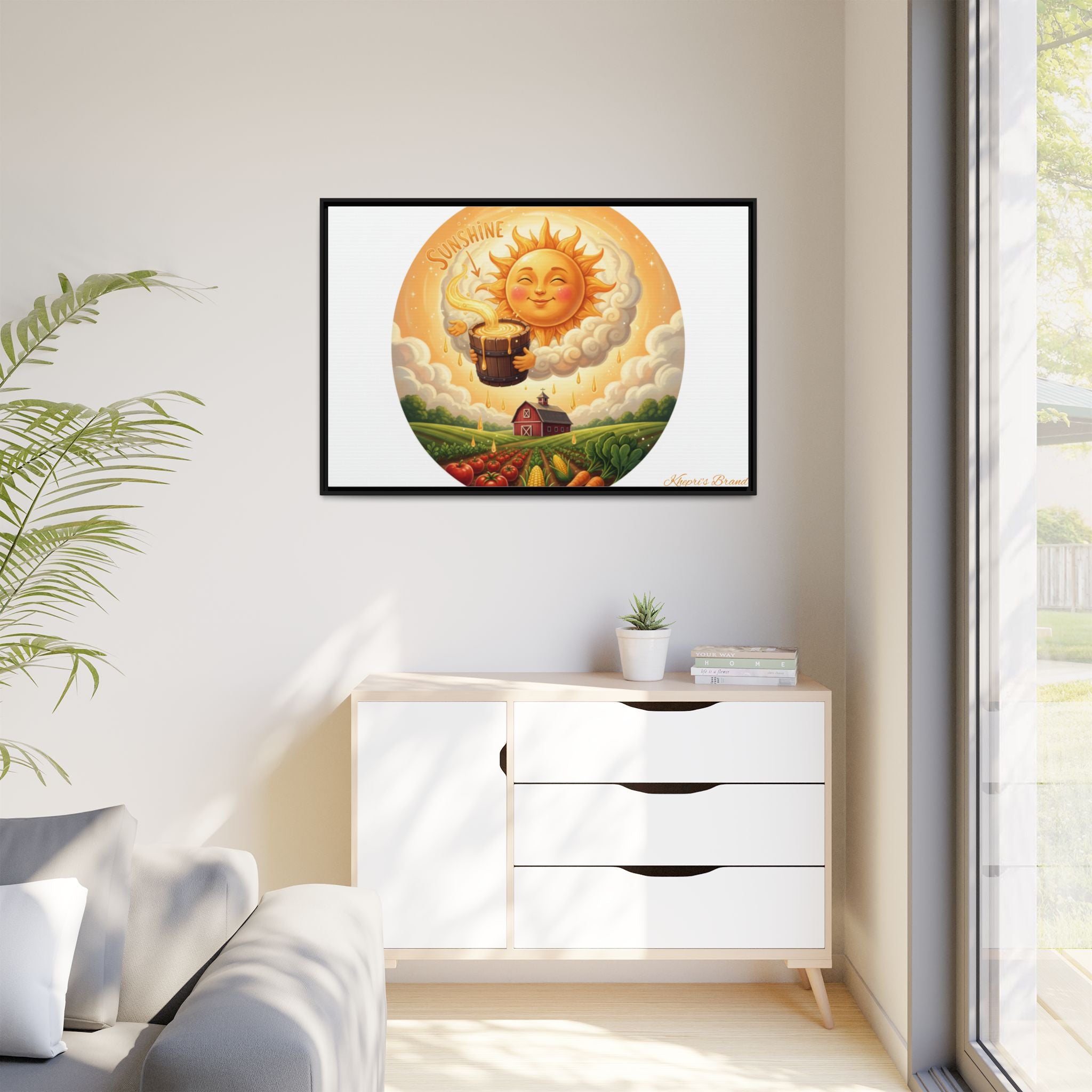 Sun Drip-Framed Matte Picture