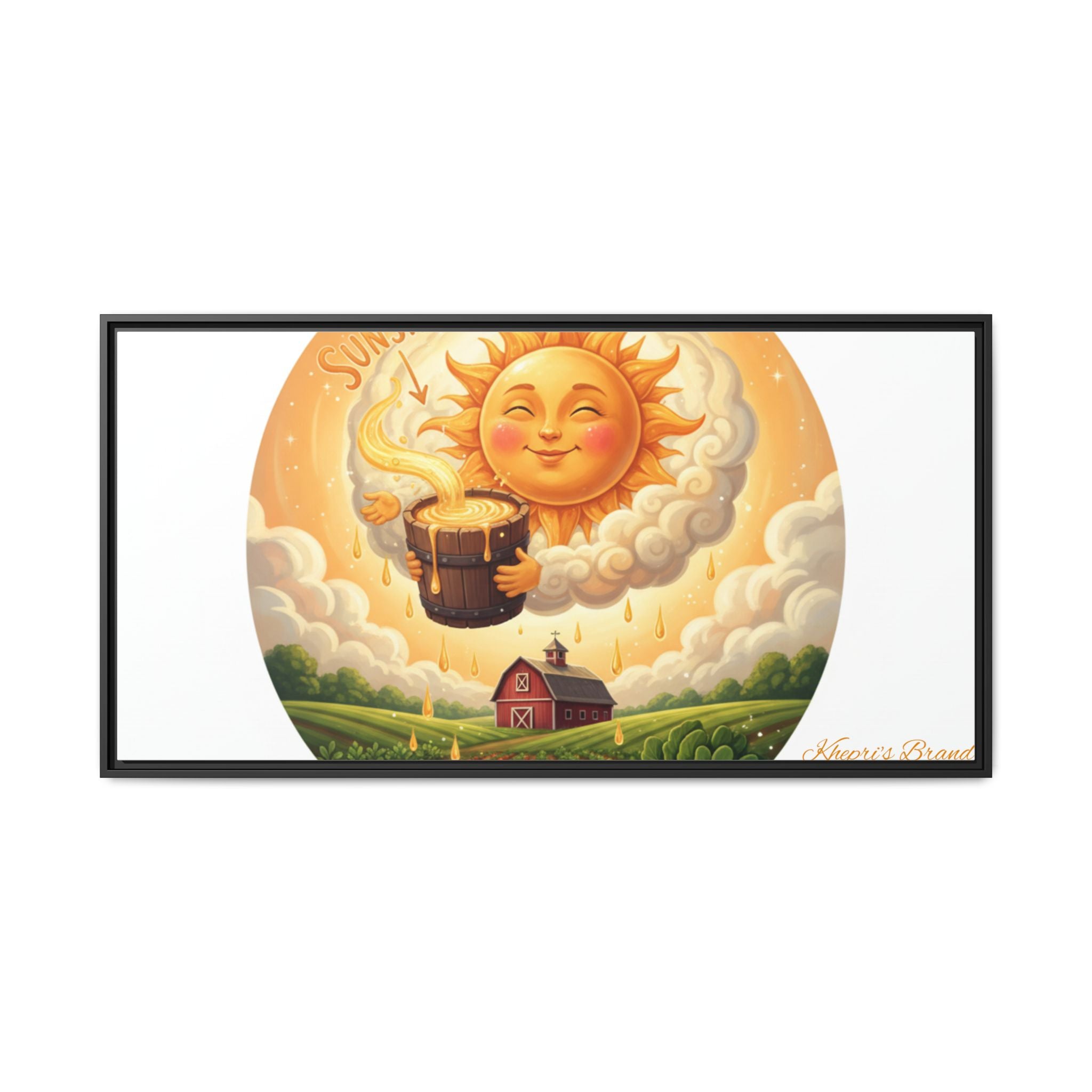 Sun Drip-Framed Matte Picture