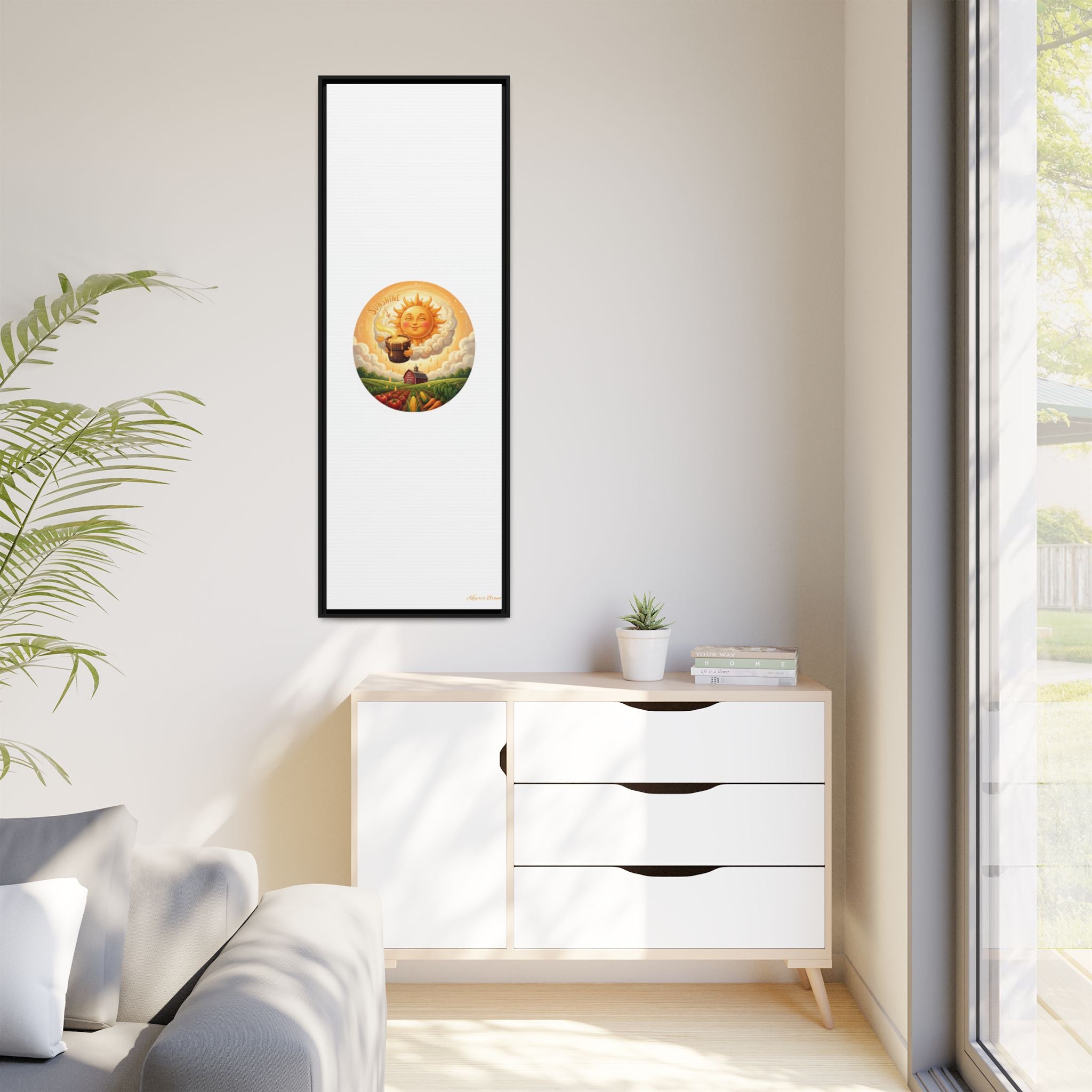 Sun Drip-Framed Matte Picture