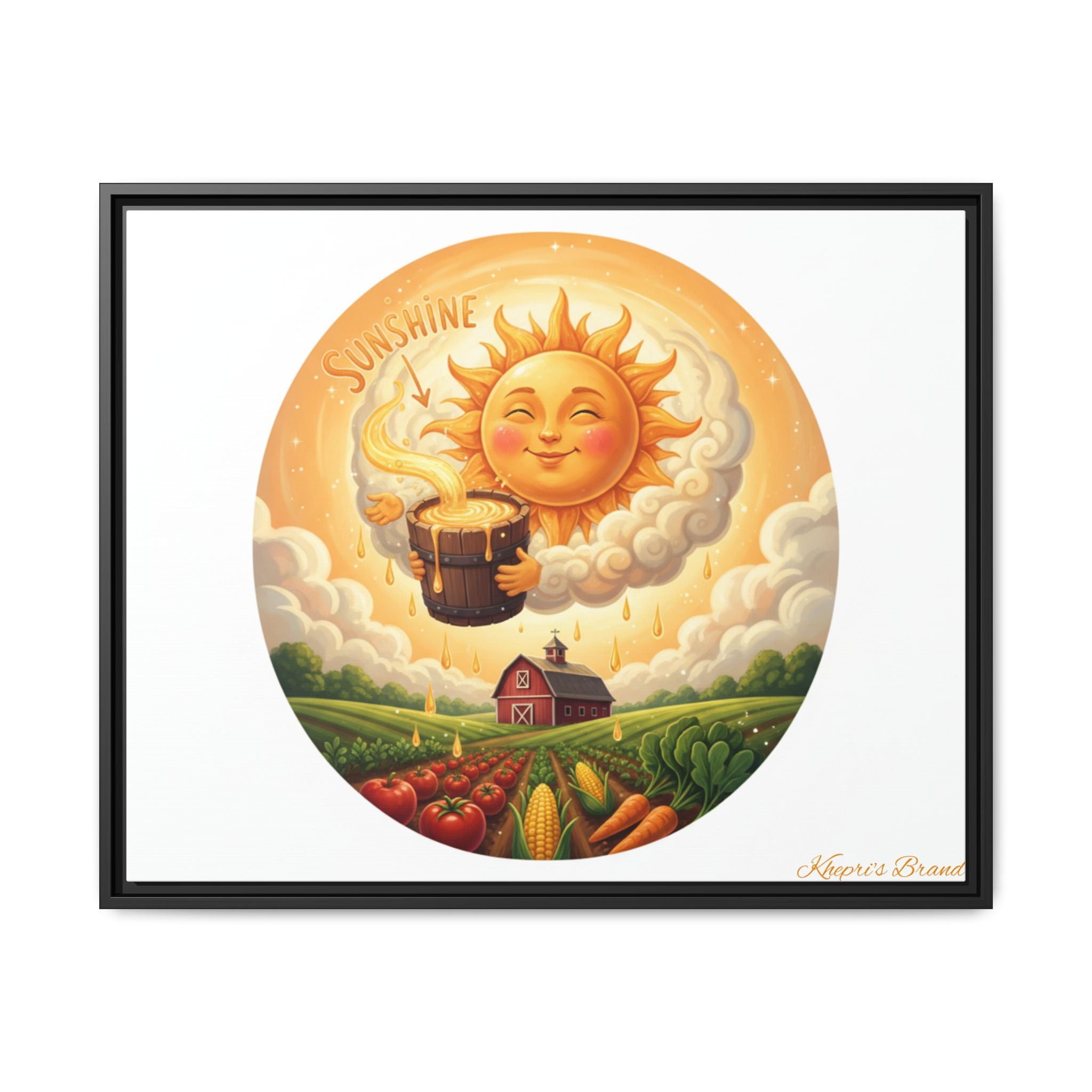 Sun Drip-Framed Matte Picture