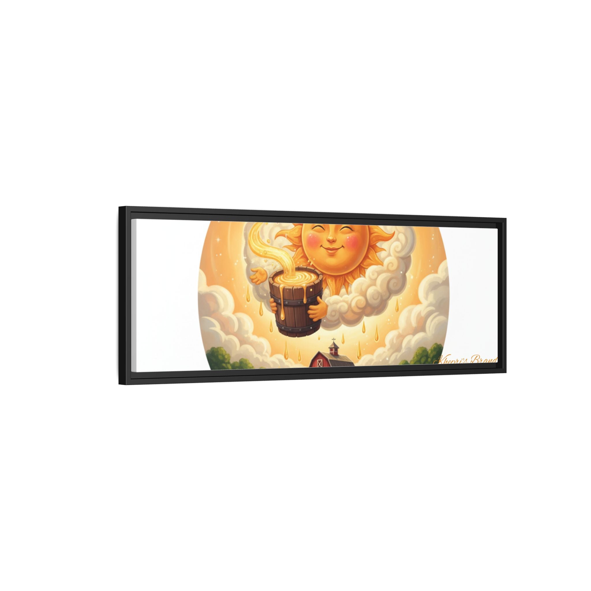 Sun Drip-Framed Matte Picture