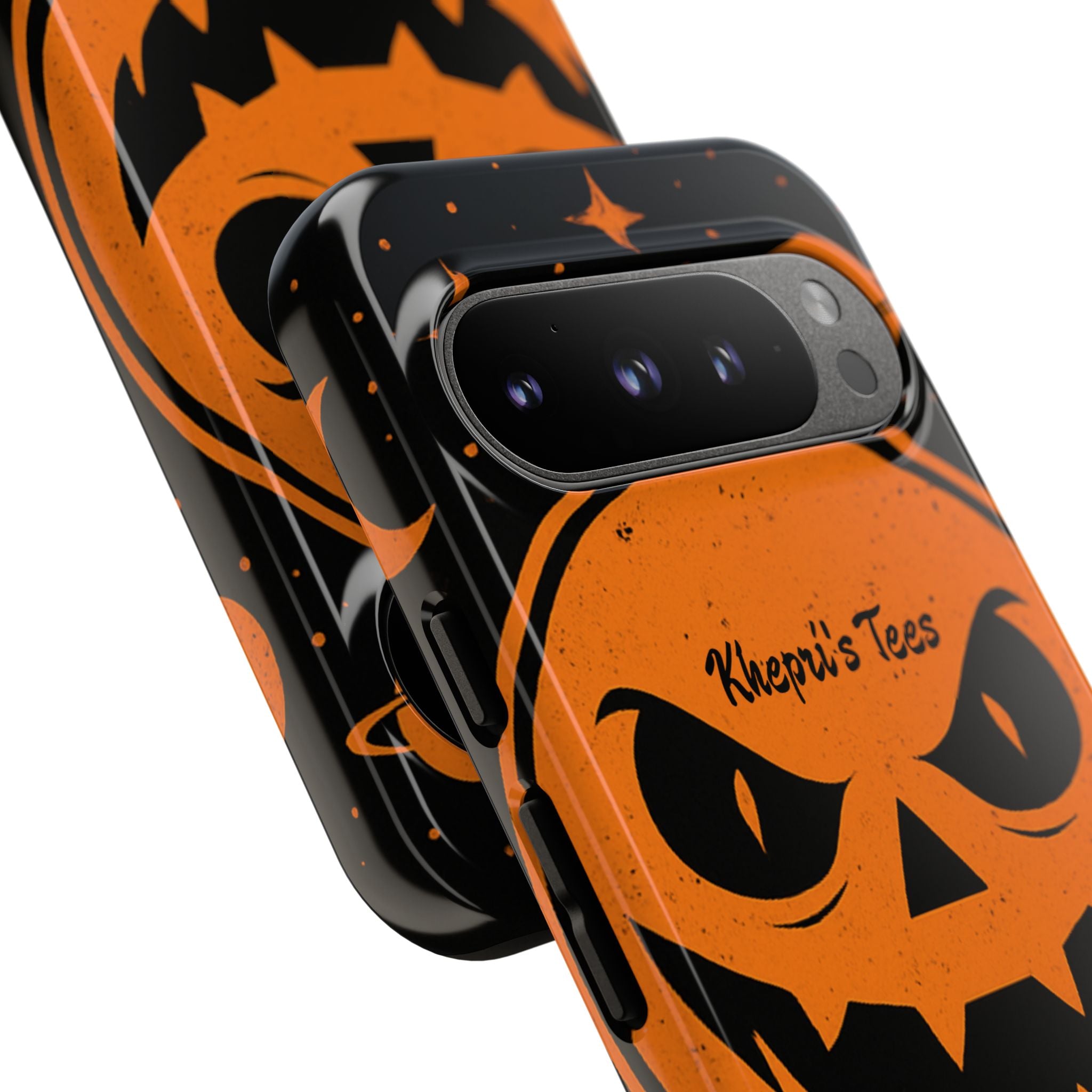 Halloween Monster Sun Phone Case, Spooky Cell Phone Cover, Tough Case for Halloween Lovers, Galaxy Print Phone Accessory, Kids & Adults Gift