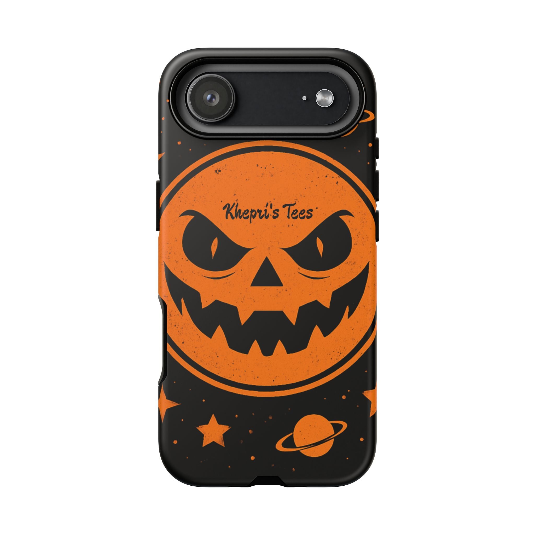 Halloween Monster Sun Phone Case, Spooky Cell Phone Cover, Tough Case for Halloween Lovers, Galaxy Print Phone Accessory, Kids & Adults Gift