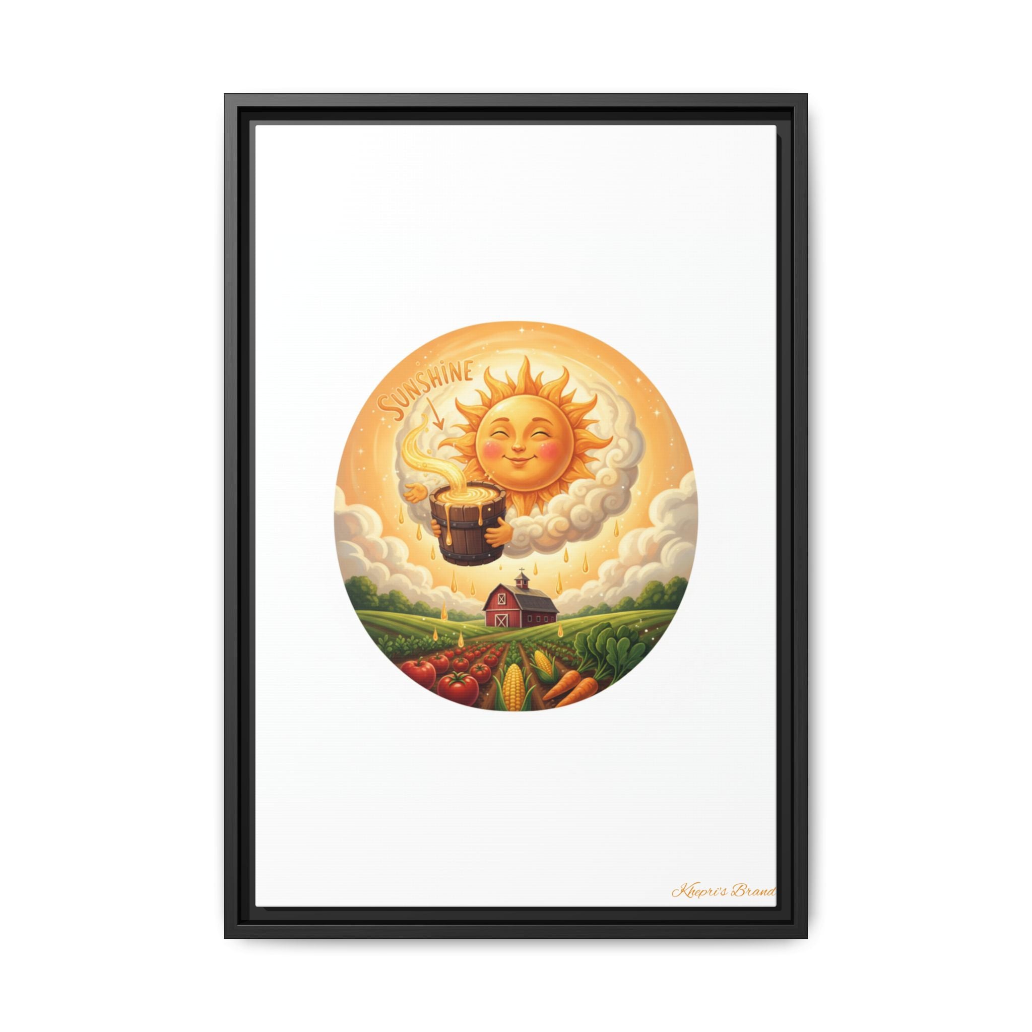 Sun Drip-Framed Matte Picture