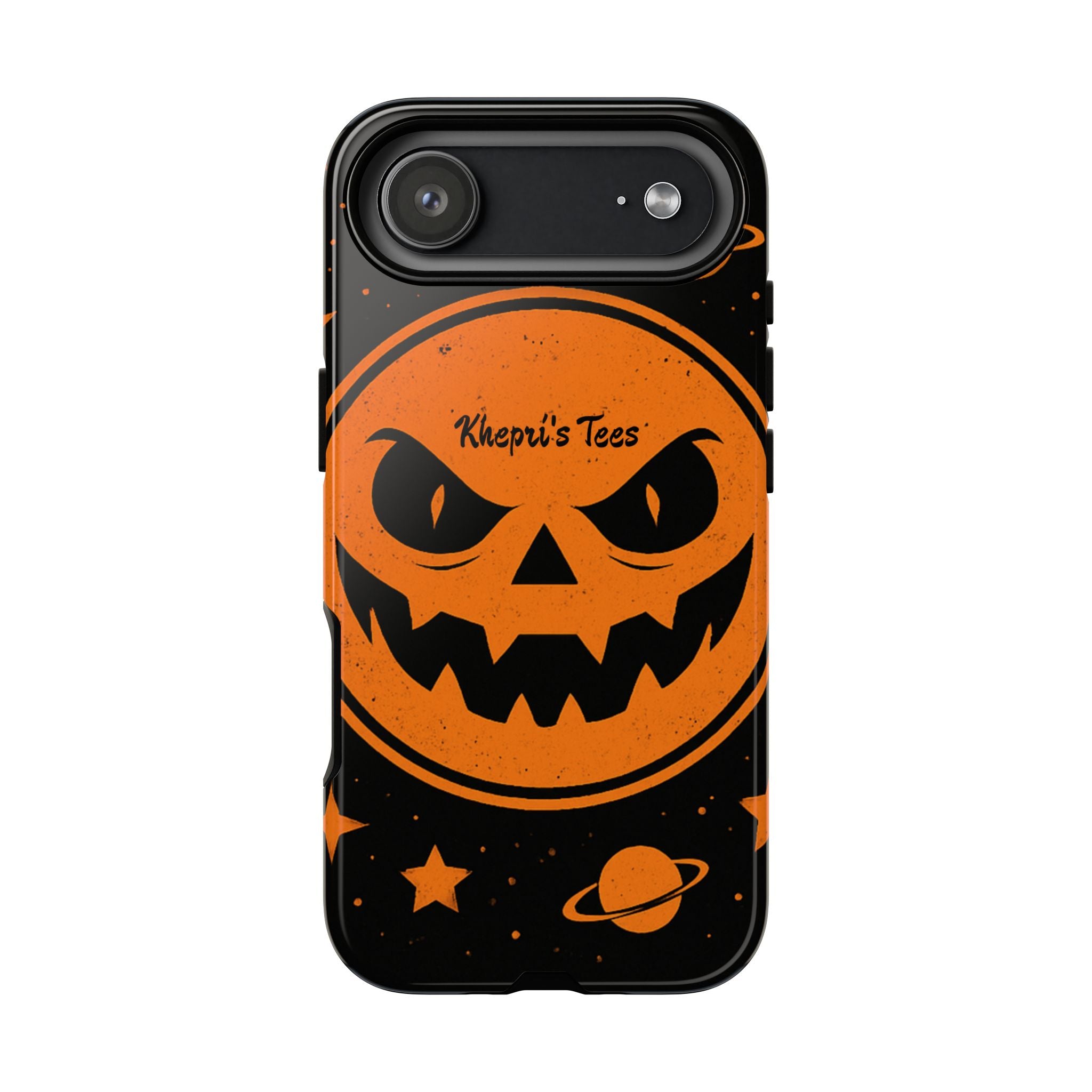 Halloween Monster Sun Phone Case, Spooky Cell Phone Cover, Tough Case for Halloween Lovers, Galaxy Print Phone Accessory, Kids & Adults Gift