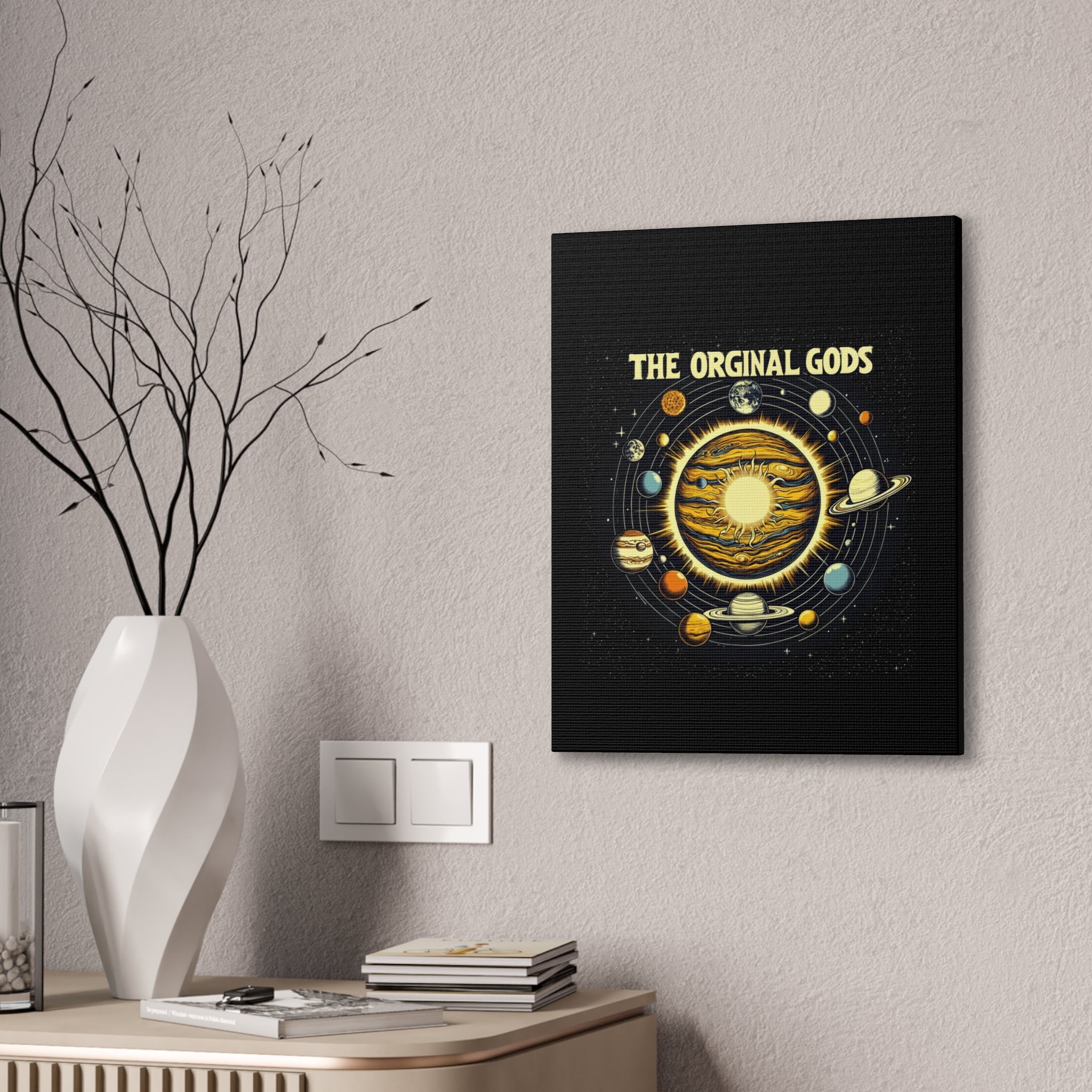 "The Original Gods" Canvas Wall Art — Classic Planetary Picture