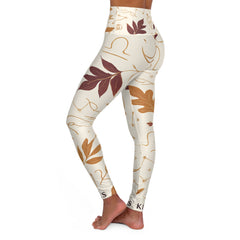 Chic High Waisted Yoga Leggings, Stylish Workout Bottoms, Eco-Friendly Activewear, Perfect for Yoga & Fitness, Trendy Athleisure