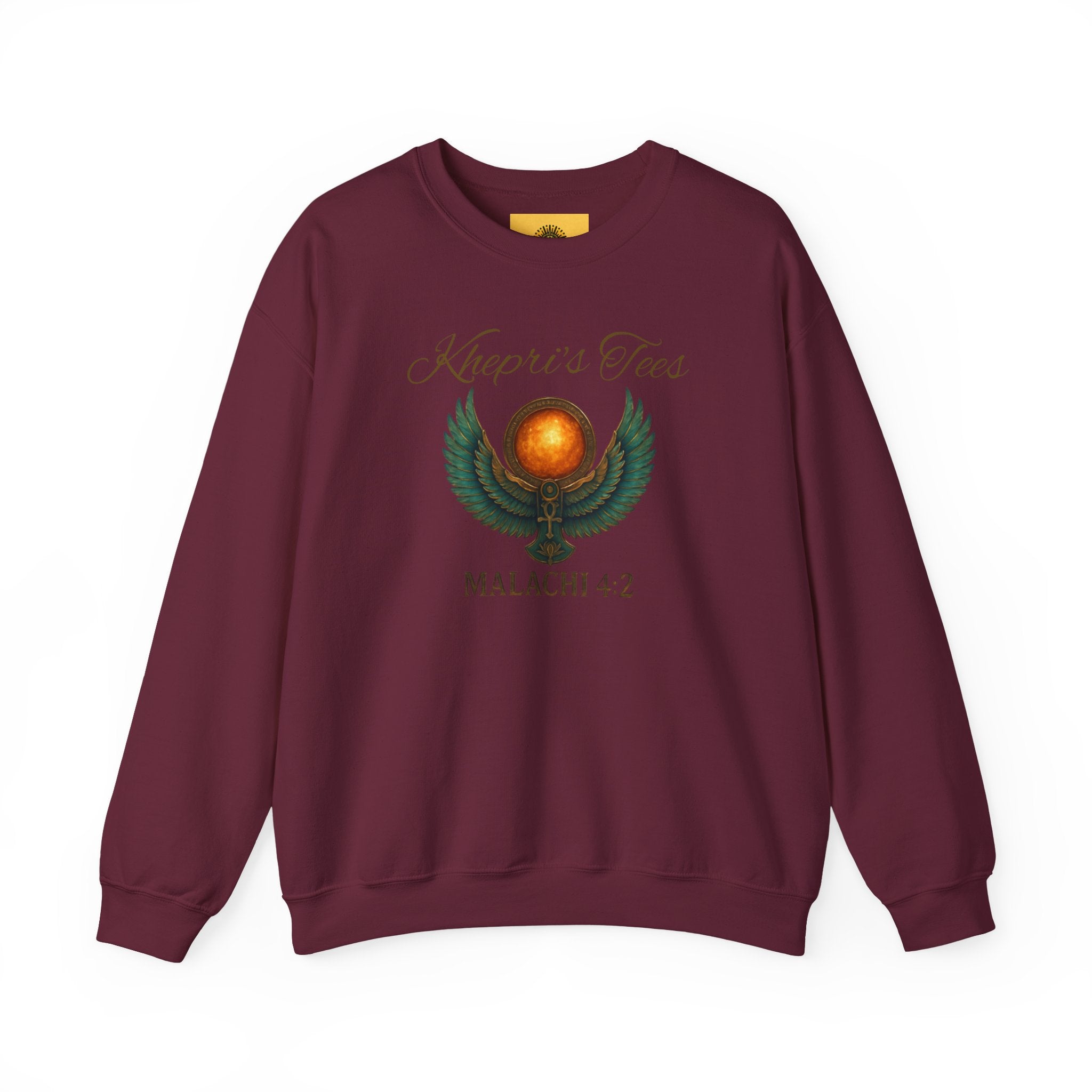 Malachi 4:2 Spiritual Wisdom Crewneck Sweatshirt - Cozy Gift for Faith Lovers, Inspirational Apparel, Versatile Layering, Unique Christian Design