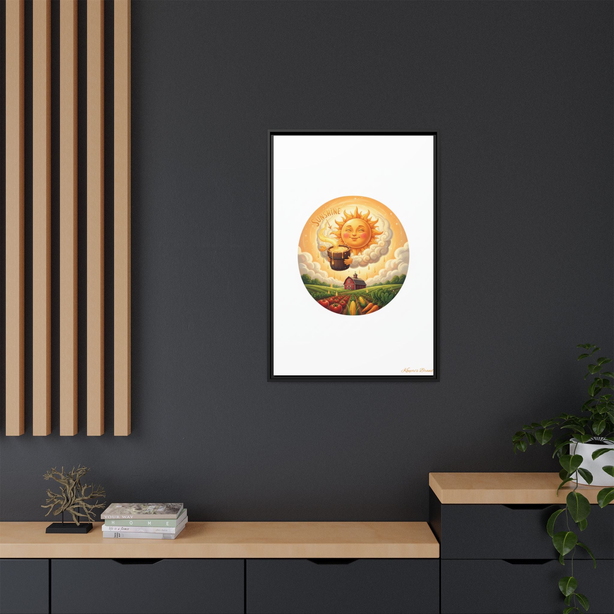 Sun Drip-Framed Matte Picture