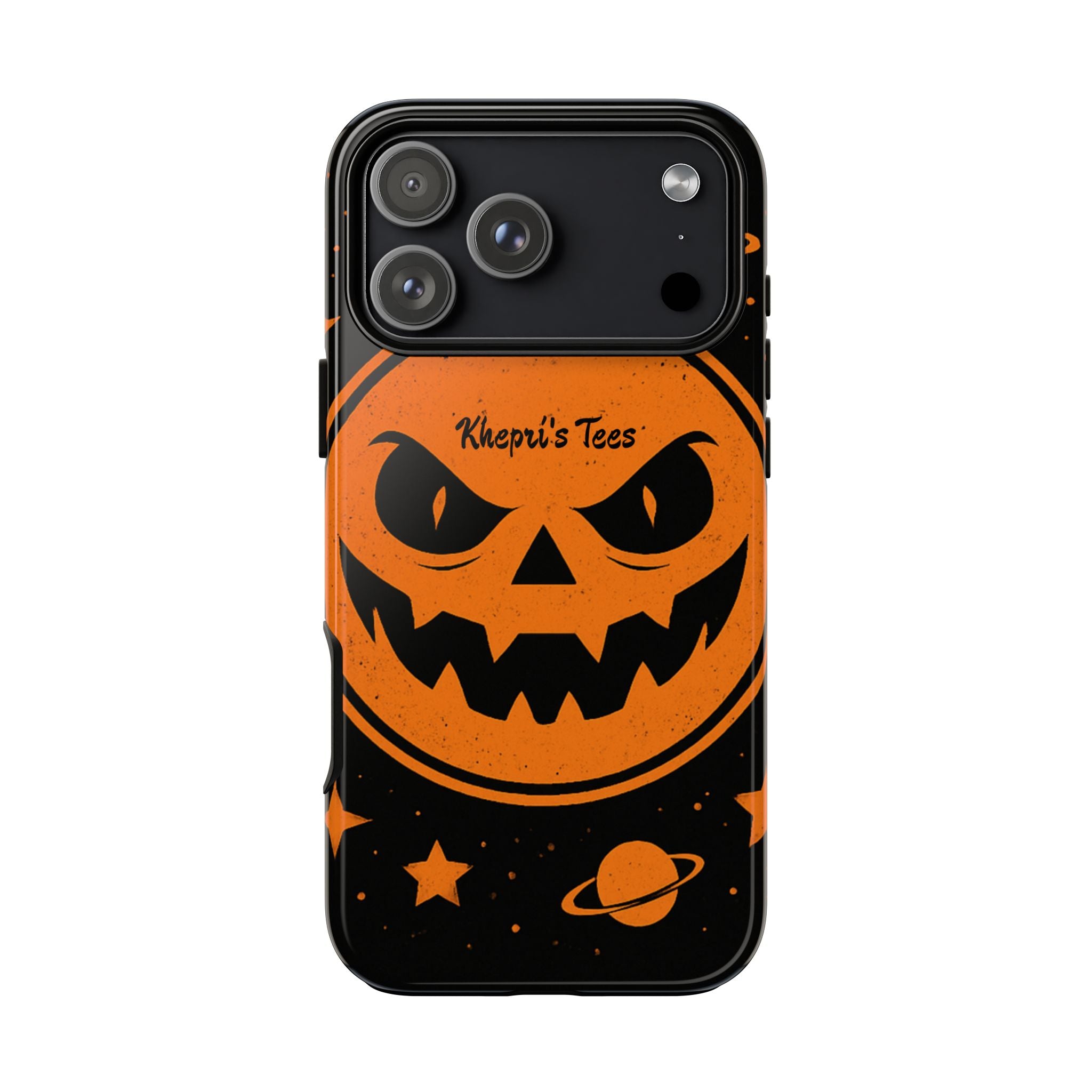 Halloween Monster Sun Phone Case, Spooky Cell Phone Cover, Tough Case for Halloween Lovers, Galaxy Print Phone Accessory, Kids & Adults Gift