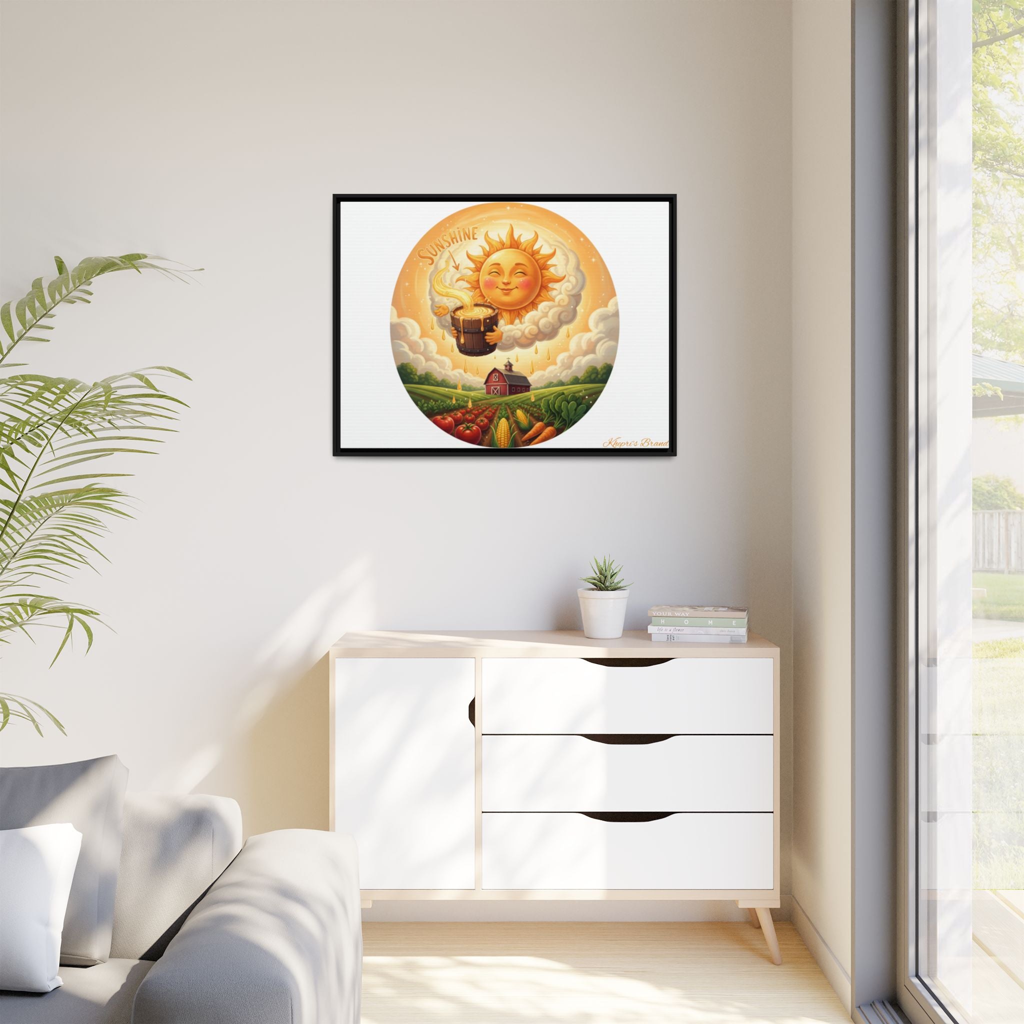 Sun Drip-Framed Matte Picture