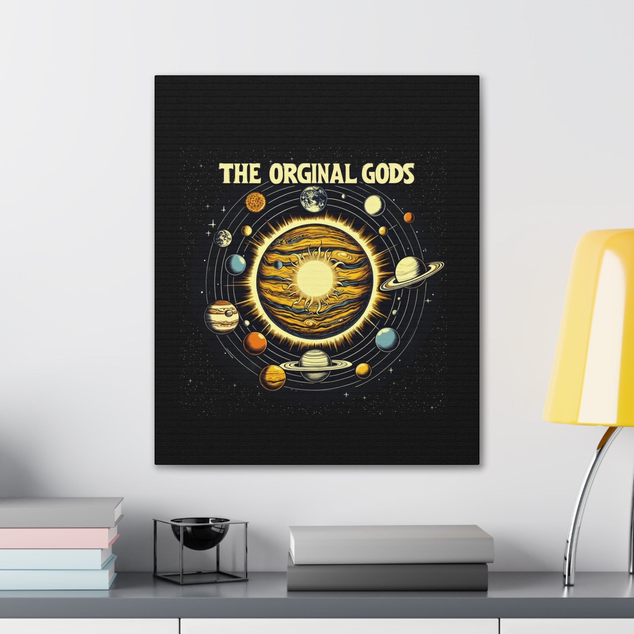 "The Original Gods" Canvas Wall Art — Classic Planetary Picture