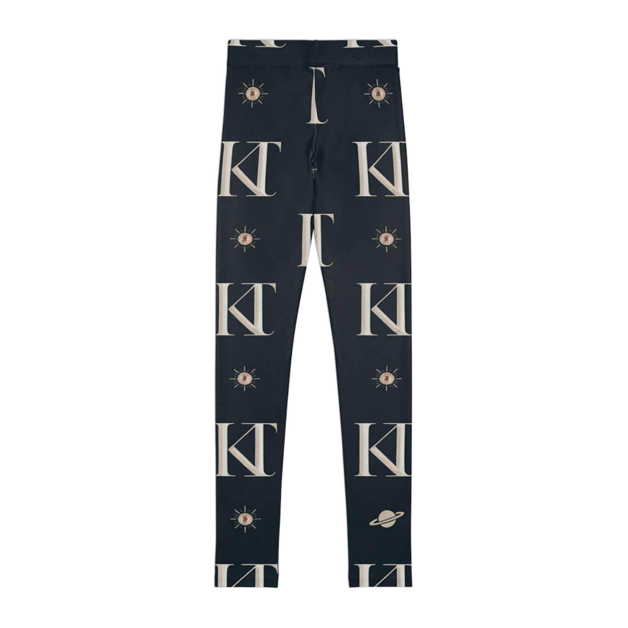 Celestial Youth Leggings, Cosmic Print Activewear, Space-themed Kids Apparel, Trendy Stretch Pants, Perfect for girls boys, Gifts