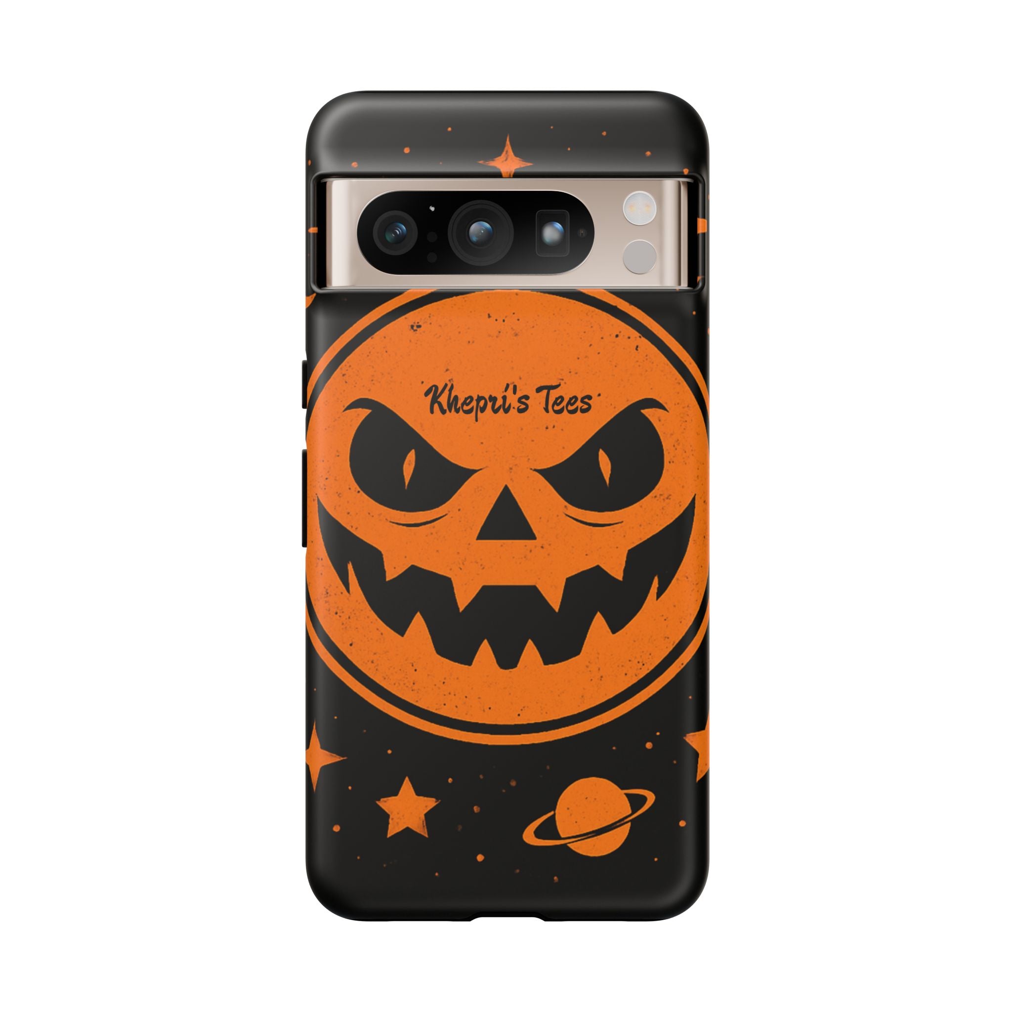 Halloween Monster Sun Phone Case, Spooky Cell Phone Cover, Tough Case for Halloween Lovers, Galaxy Print Phone Accessory, Kids & Adults Gift