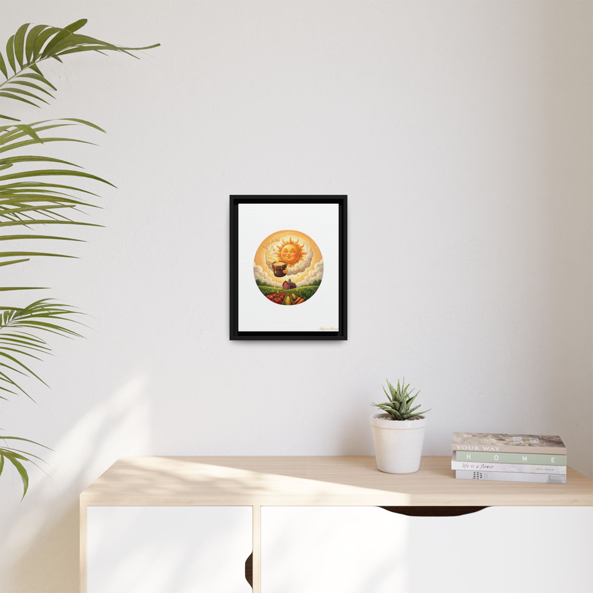 Sun Drip-Framed Matte Picture