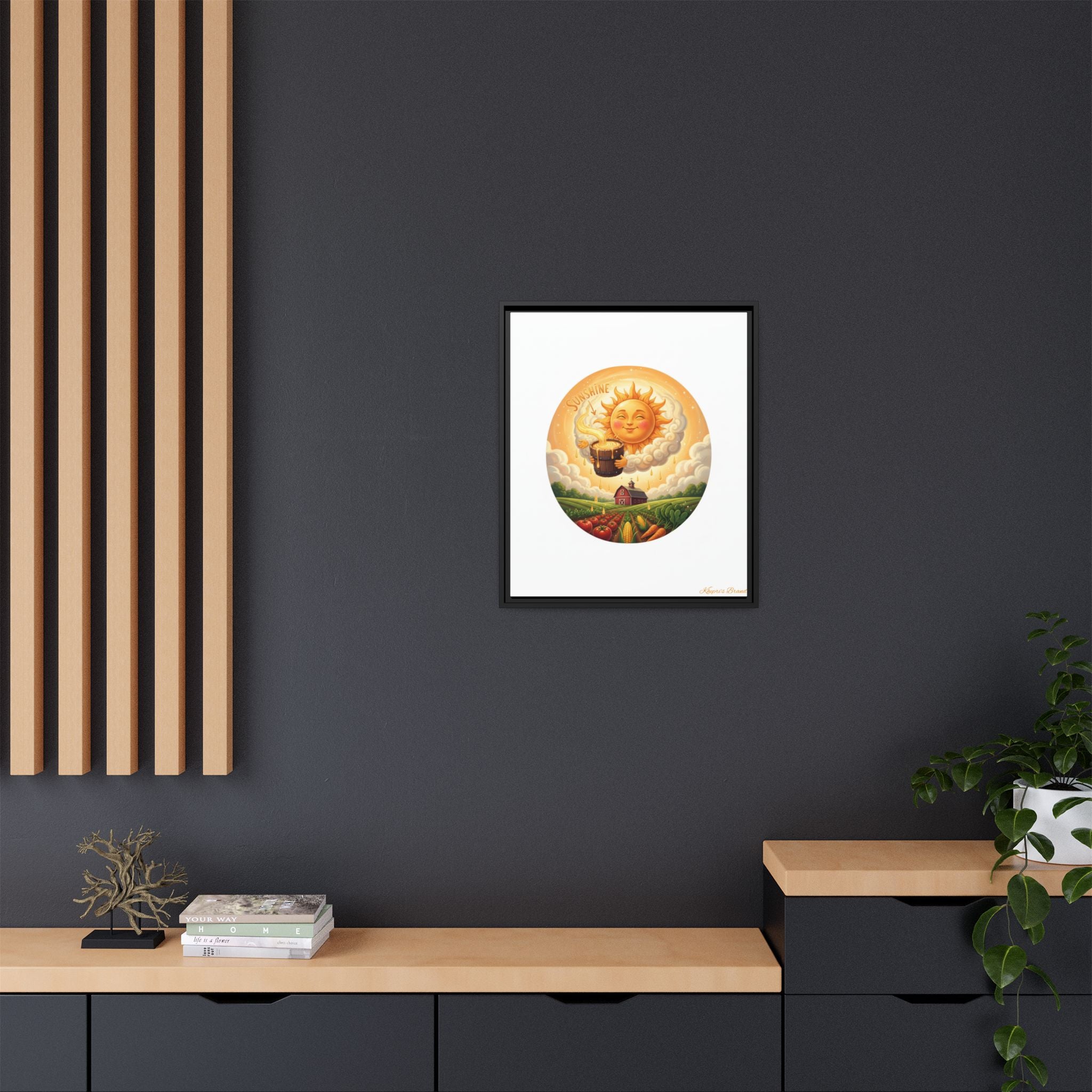Sun Drip-Framed Matte Picture
