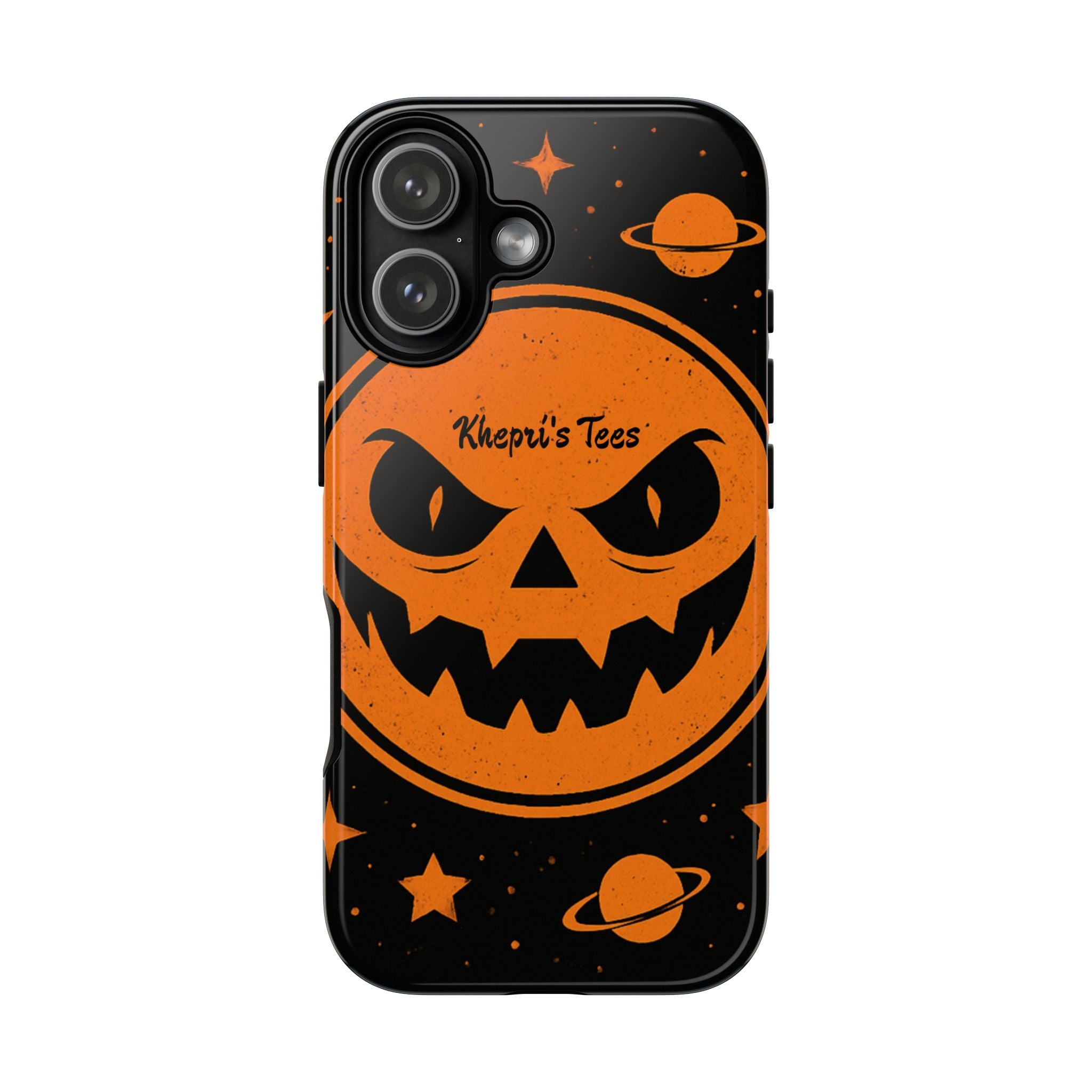 Halloween Monster Sun Phone Case, Spooky Cell Phone Cover, Tough Case for Halloween Lovers, Galaxy Print Phone Accessory, Kids & Adults Gift