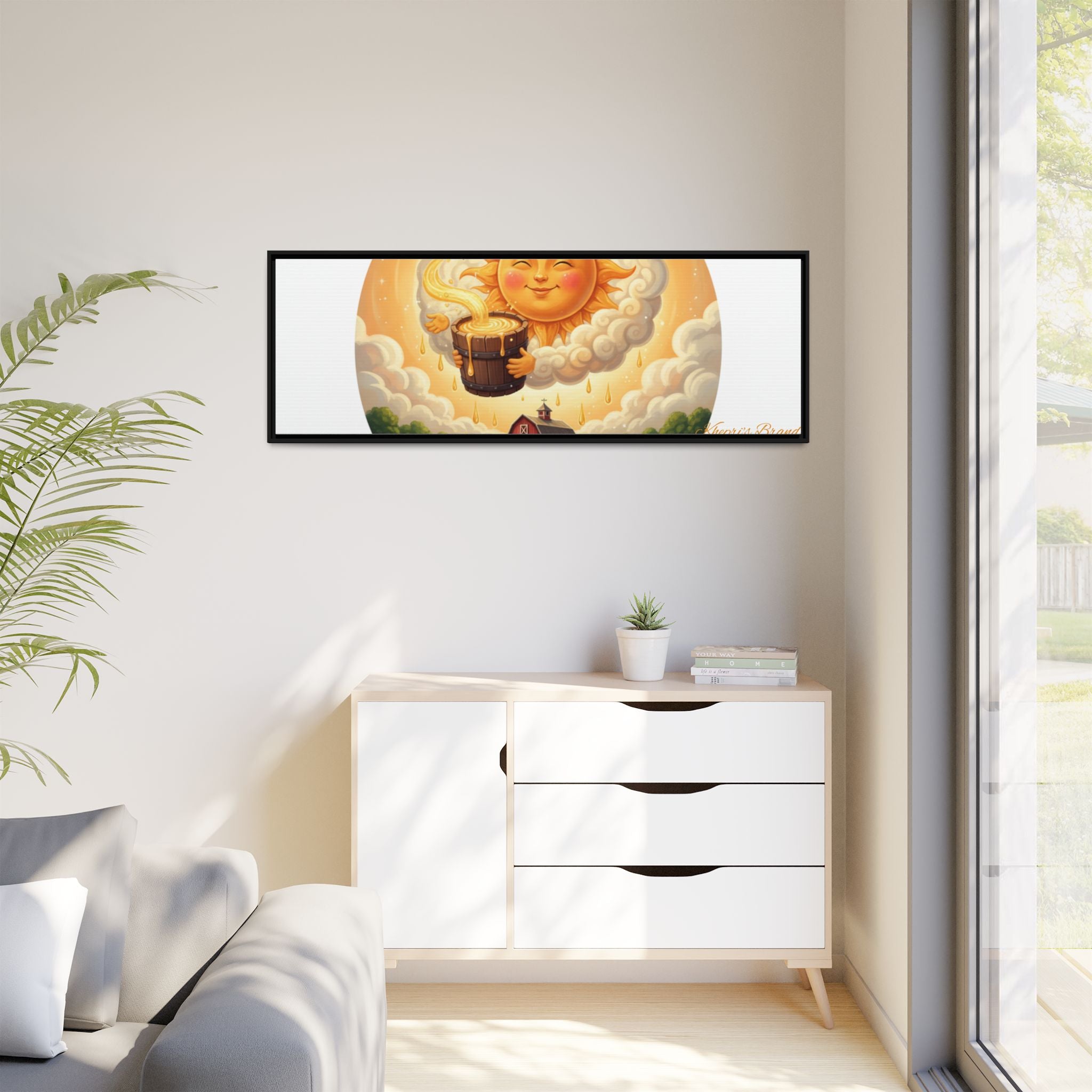Sun Drip-Framed Matte Picture