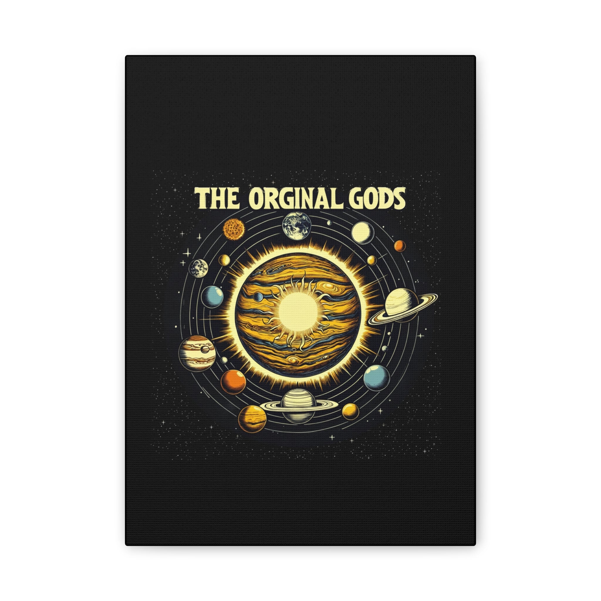 "The Original Gods" Canvas Wall Art — Classic Planetary Picture