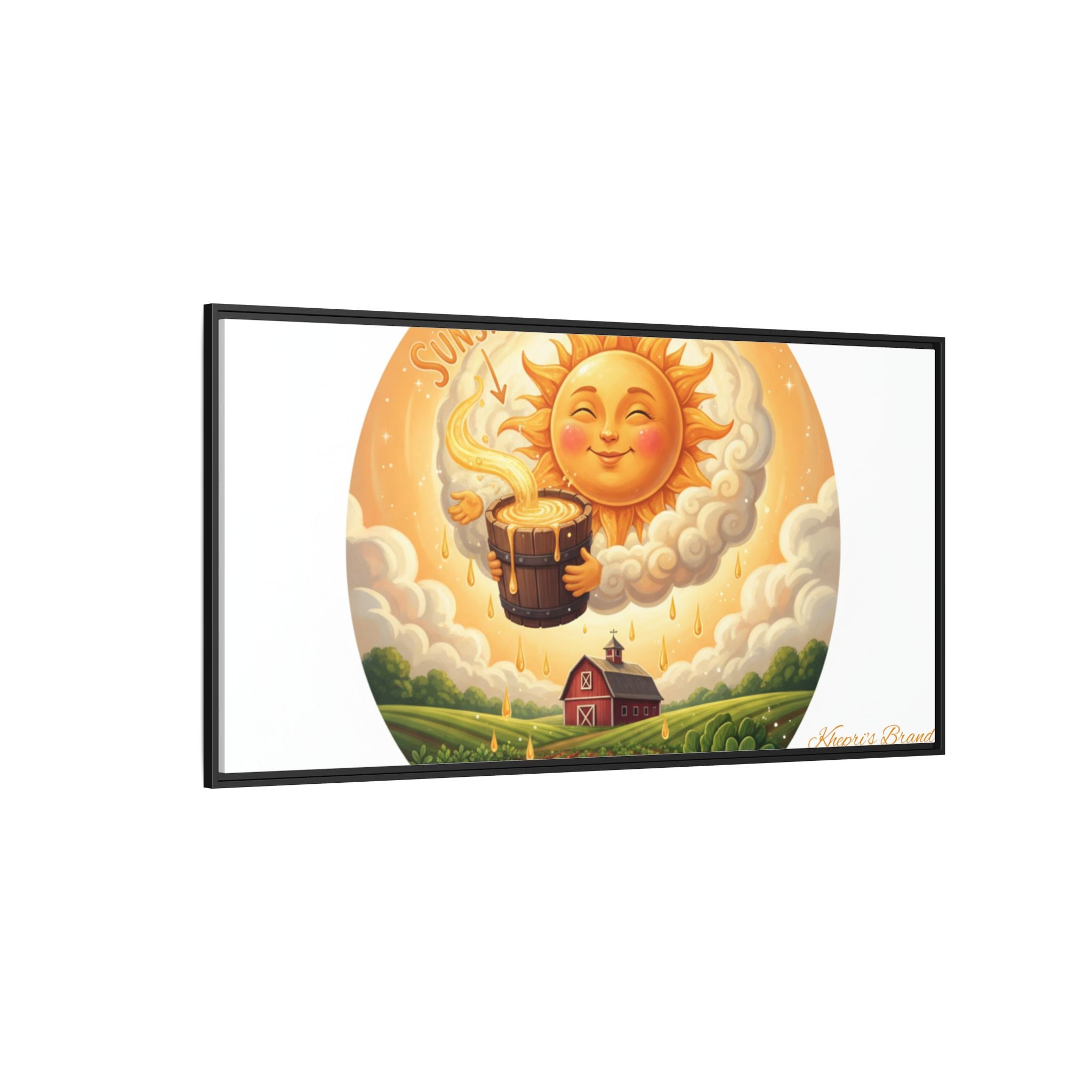 Sun Drip-Framed Matte Picture
