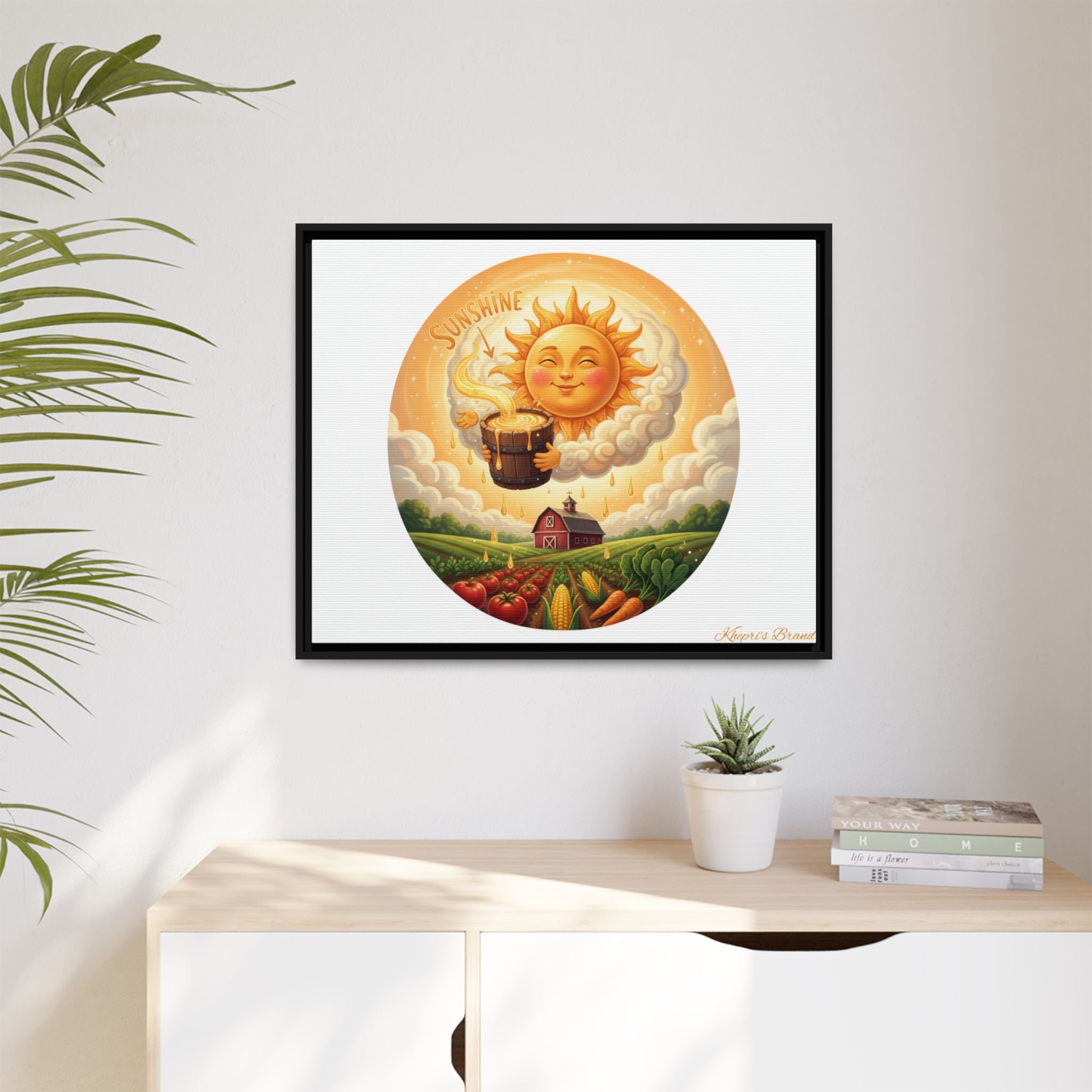 Sun Drip-Framed Matte Picture