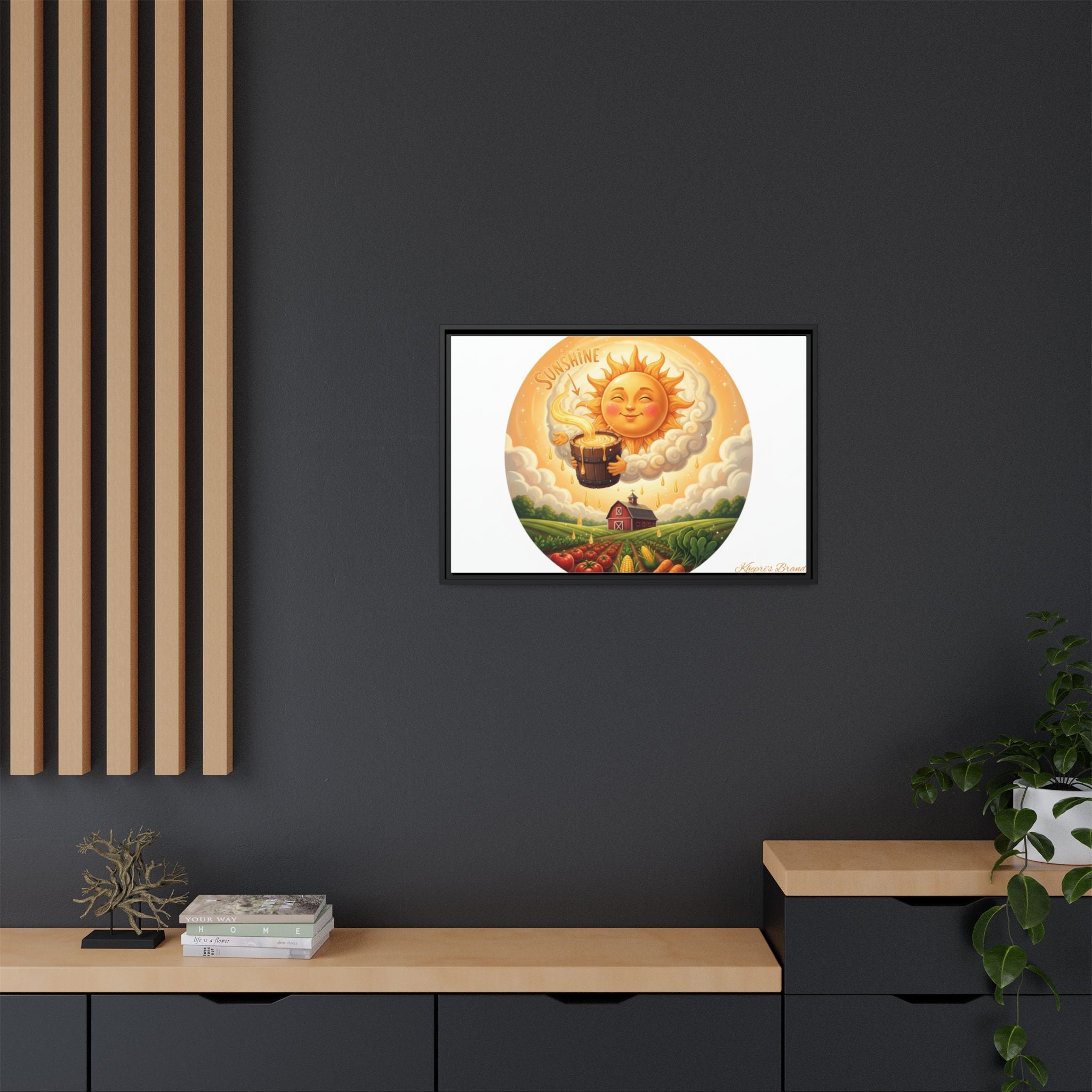 Sun Drip-Framed Matte Picture