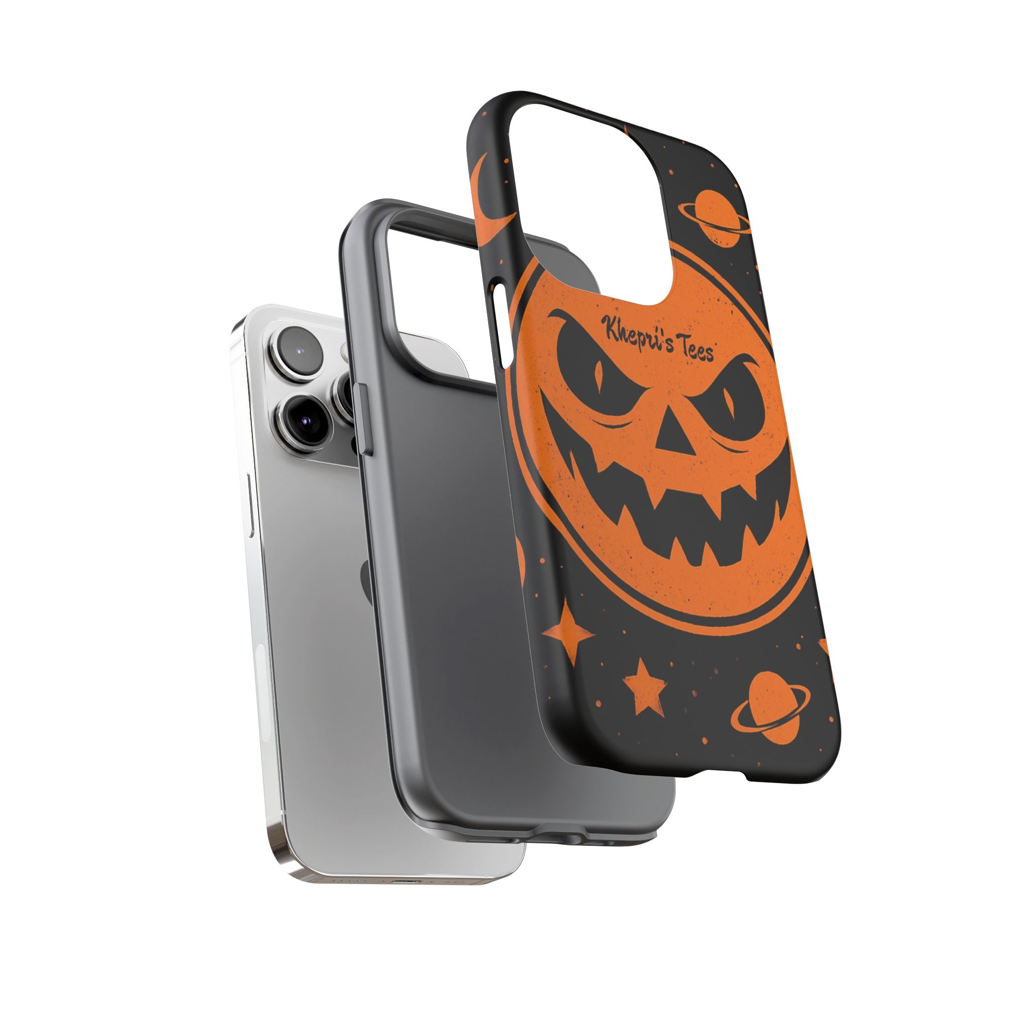 Halloween Phone Case, Spooky Cell Phone Cover, Tough Case for Halloween Lovers, Galaxy Print Phone Accessory, Kids & Adults Gift