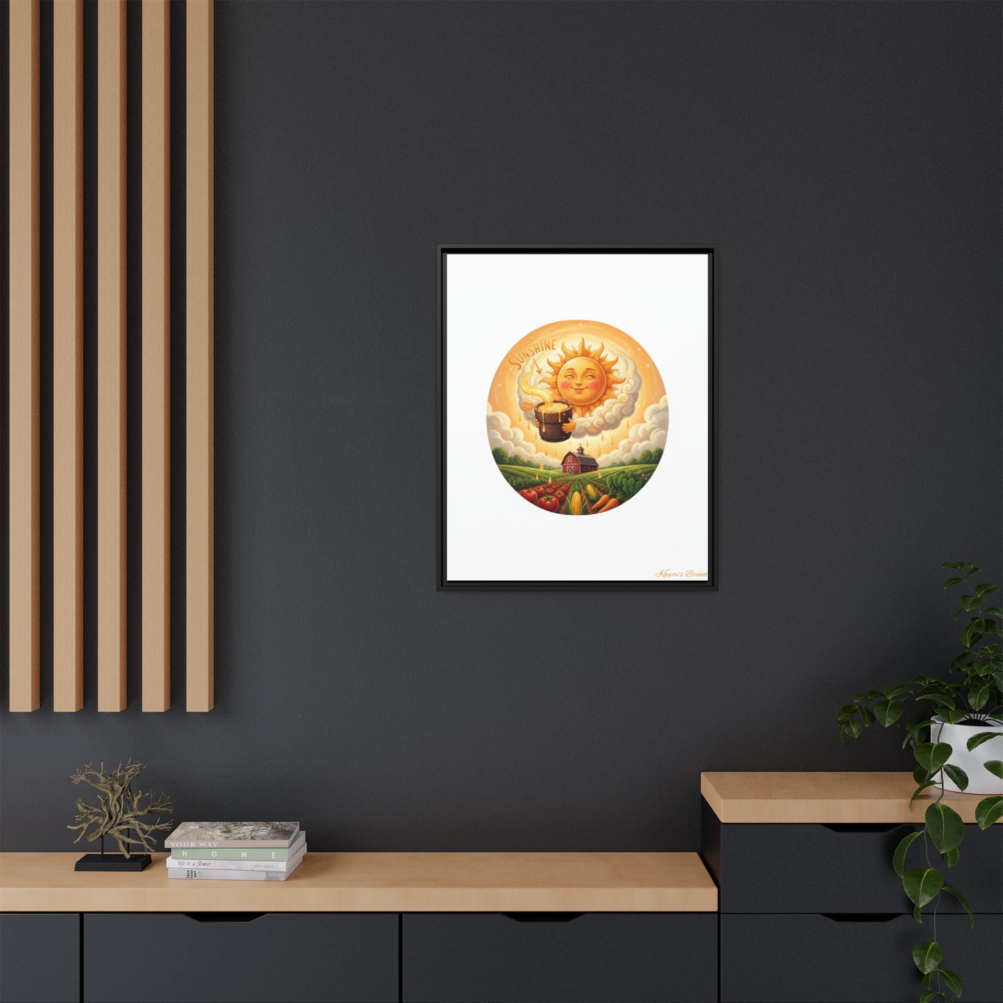 Sun Drip-Framed Matte Picture
