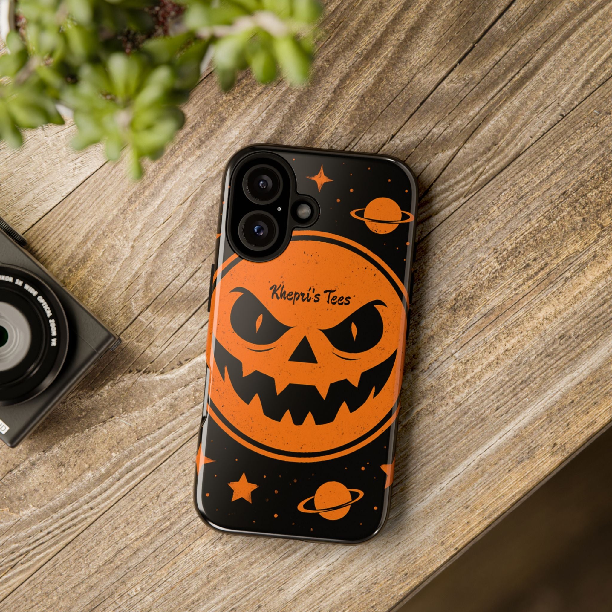 Halloween Phone Case, Spooky Cell Phone Cover, Tough Case for Halloween Lovers, Galaxy Print Phone Accessory, Kids & Adults Gift