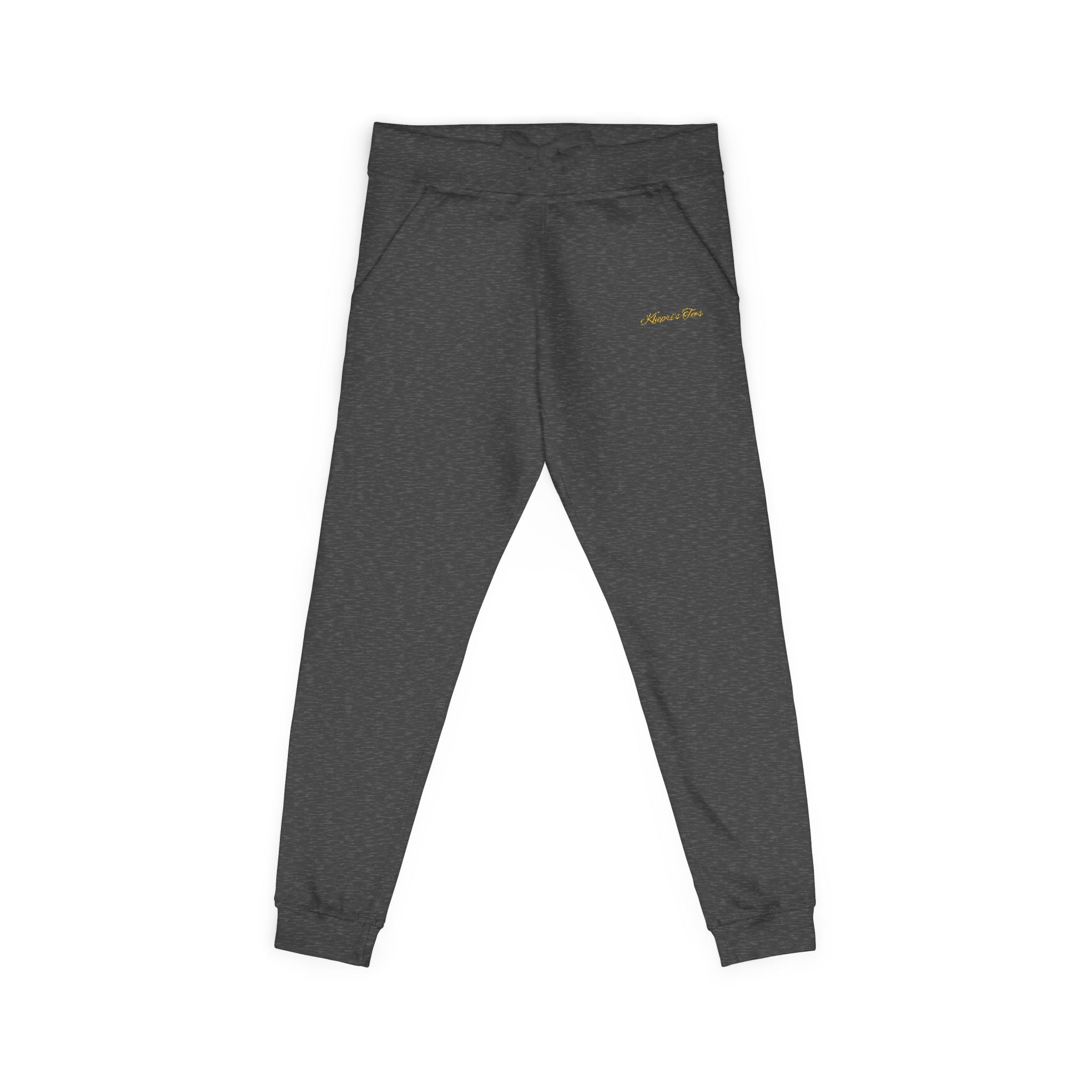 Cozy Unisex Fleece Sweatpants with Embroidery, Perfect for Lounging, Outdoor Activities, Gift for Him/Her, Personalized Relaxation Wear