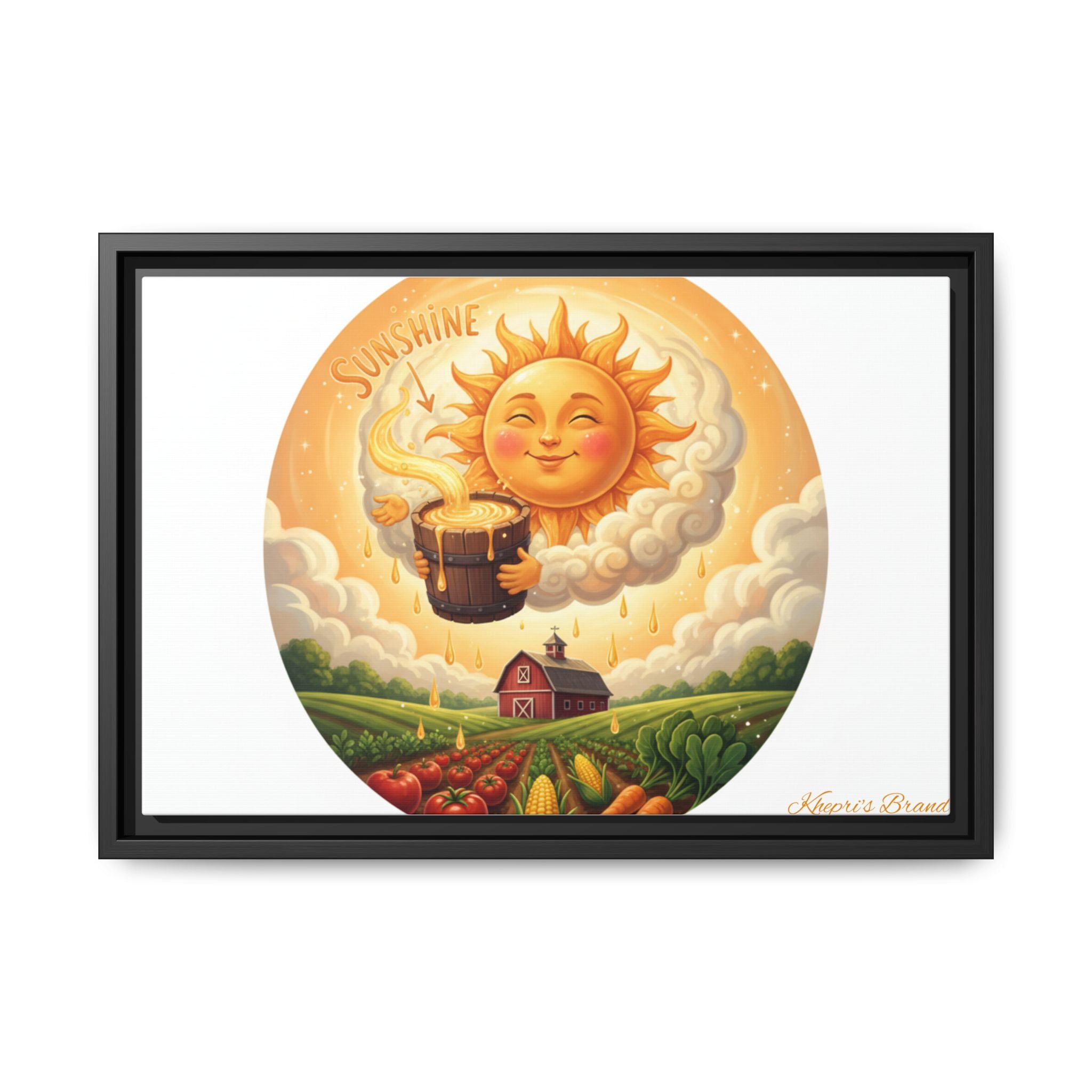 Sun Drip-Framed Matte Picture