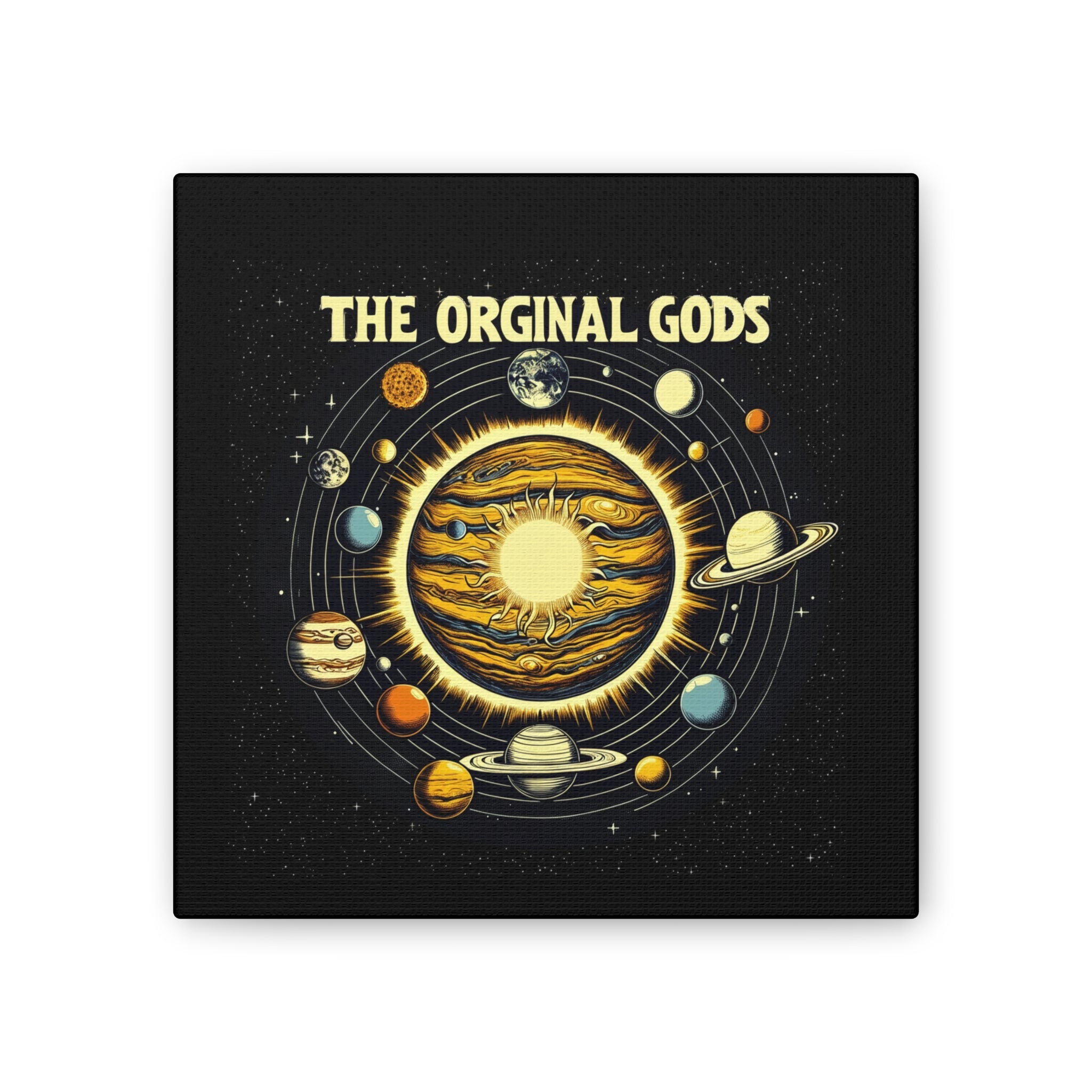 "The Original Gods" Canvas Wall Art — Classic Planetary Picture