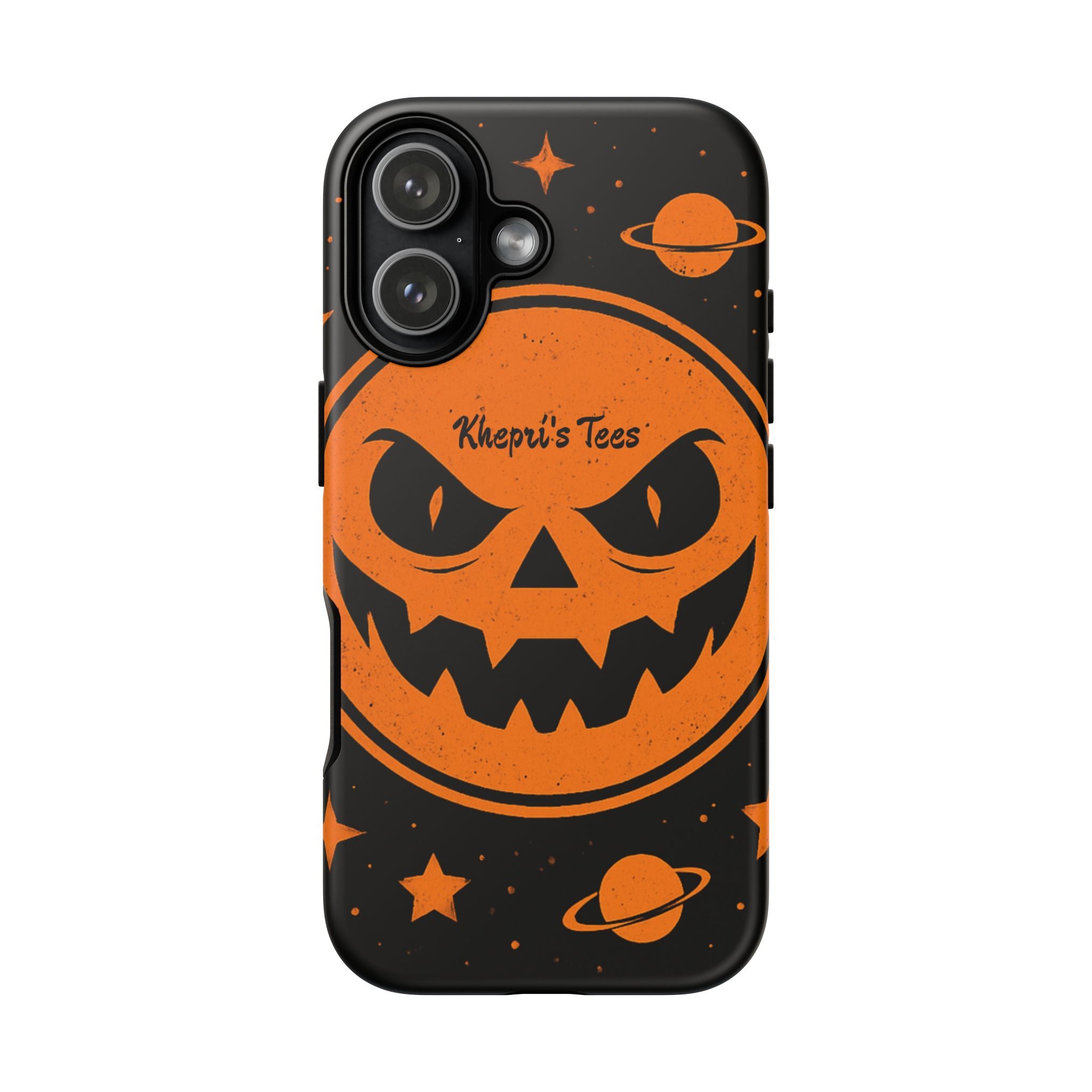Halloween Monster Sun Phone Case, Spooky Cell Phone Cover, Tough Case for Halloween Lovers, Galaxy Print Phone Accessory, Kids & Adults Gift