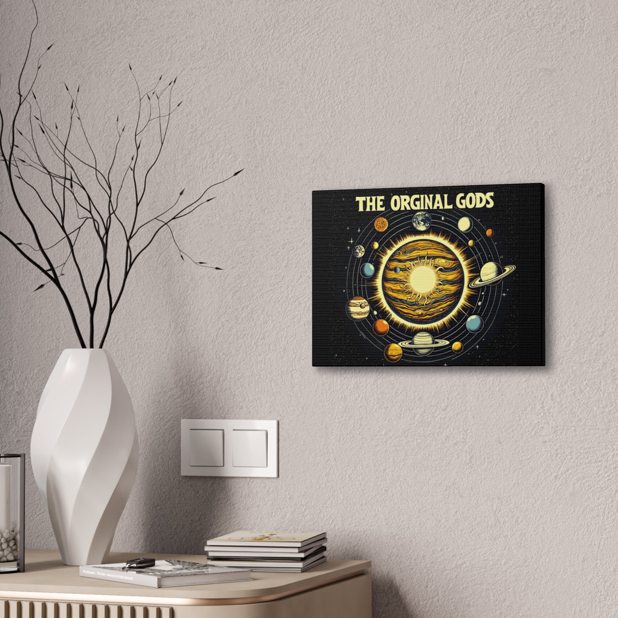 "The Original Gods" Canvas Wall Art — Classic Planetary Picture